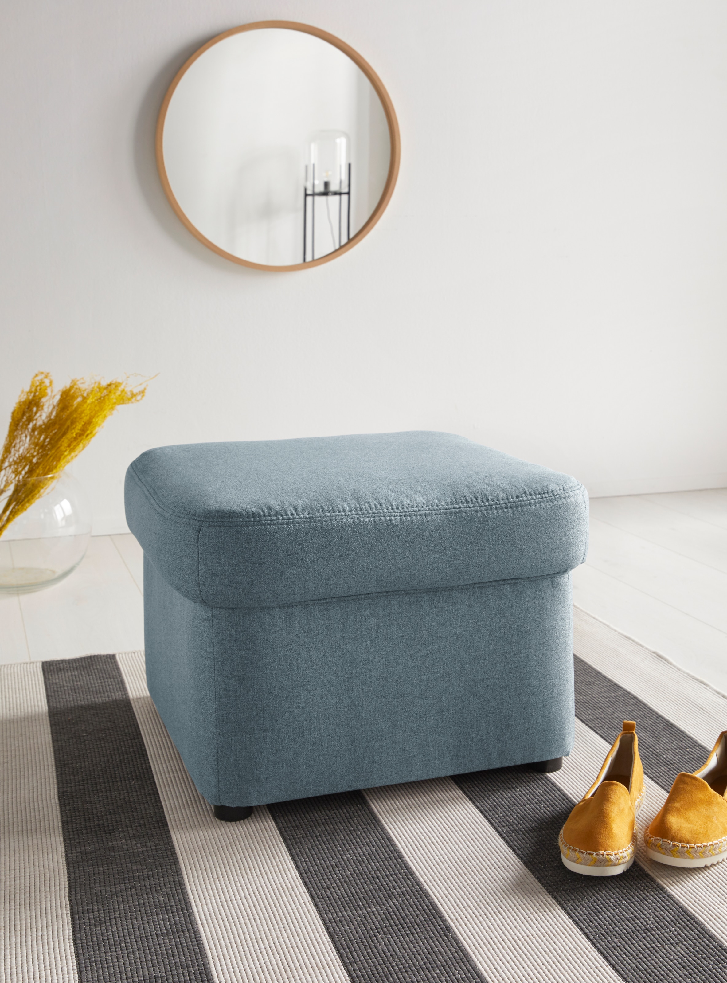DOMO collection Hocker »Papenburg«, in grosser Farbvielfalt