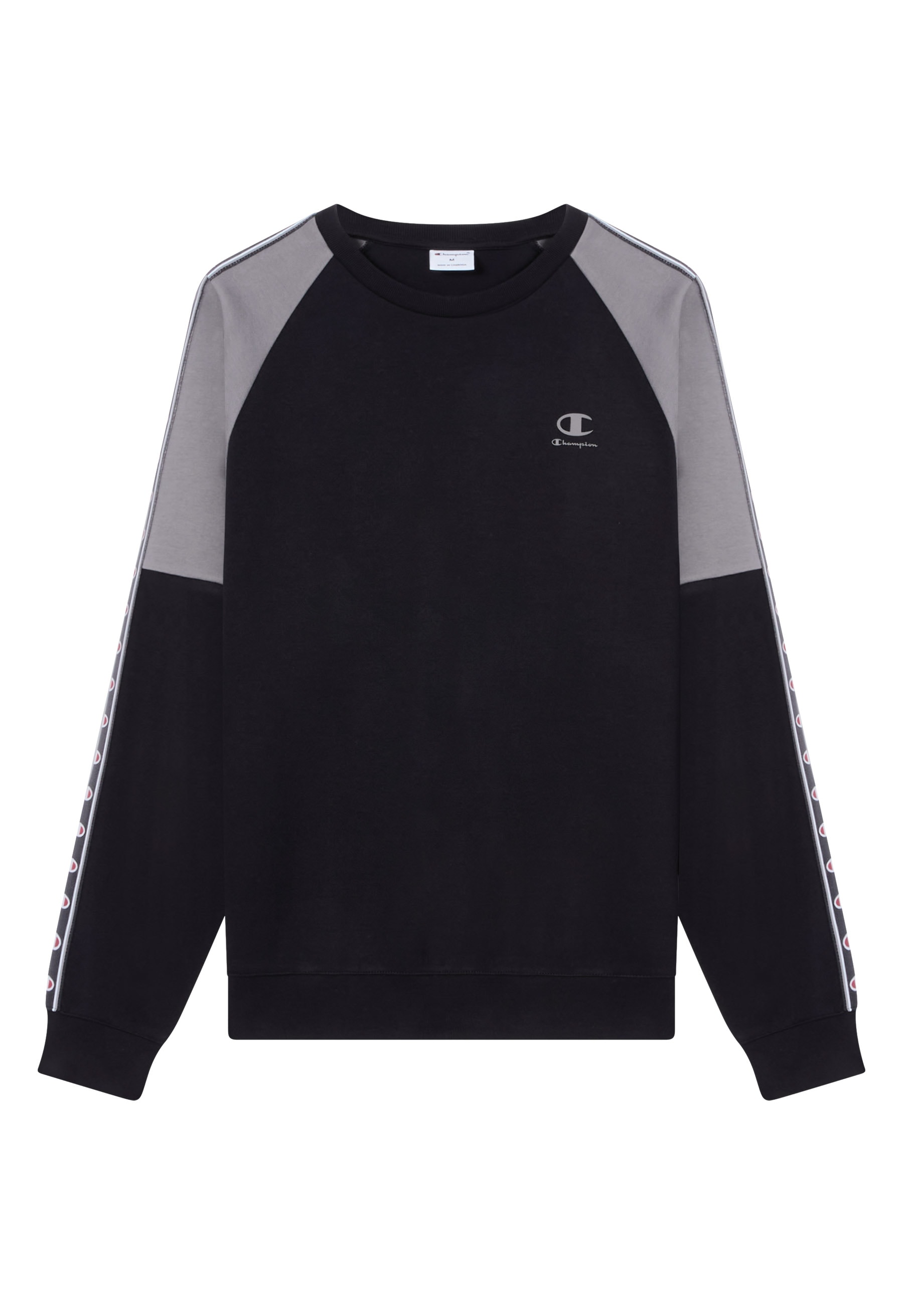 Image of Champion Sweatshirt "Sports-inspired Interlock Crewneck with Tape detailing"