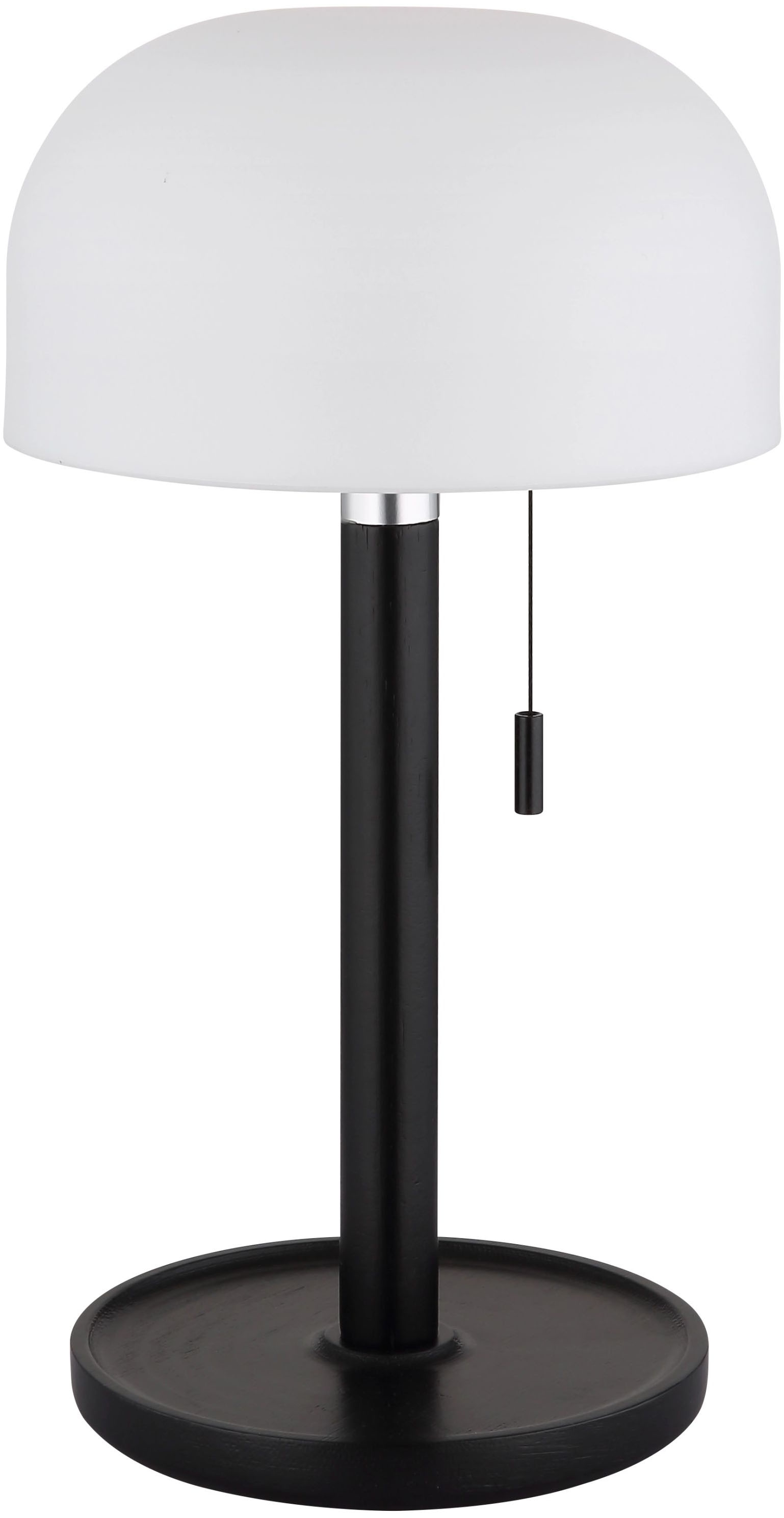 GLOBO LIGHTING Lampe de table LED »NORMAN« Module LED 1 cuis blanc chaud - blanc froid lampe de table à batterie aussi pour l'extérieur, interrupteur à tirette, lampe à batterie