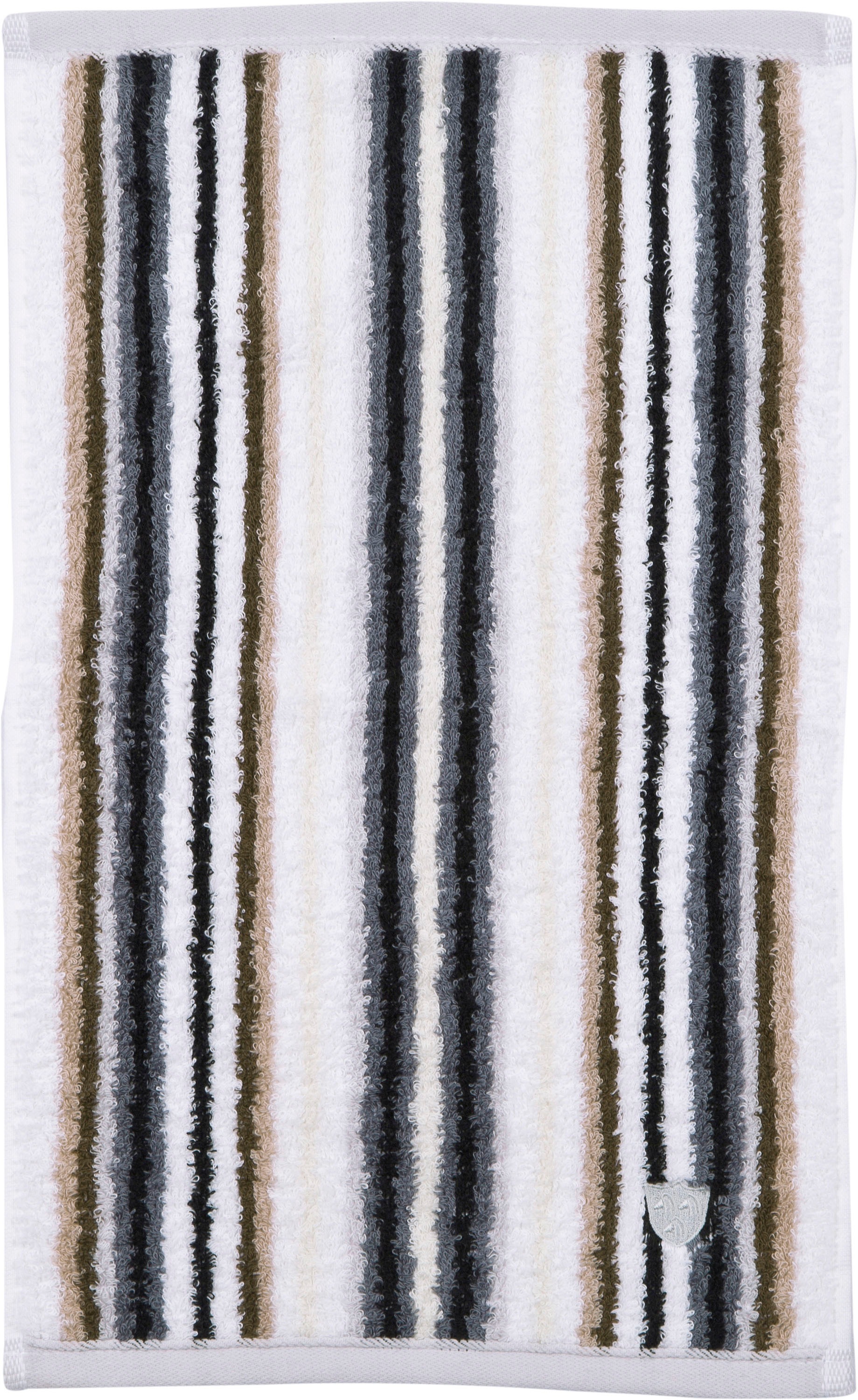 ROSS Gaestehandtuecher "Multicolor" mit Streifen und gesticktem ROSS-Emblem