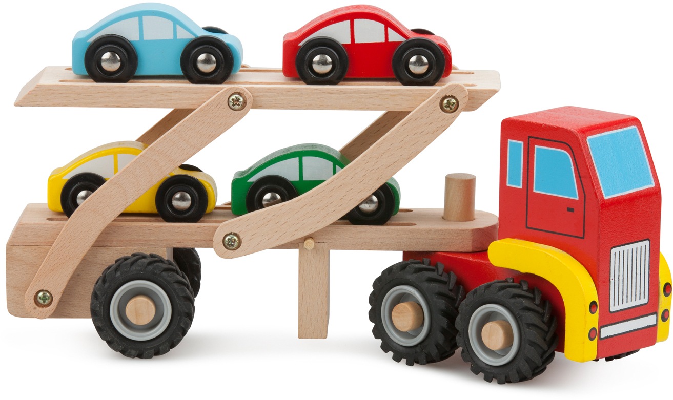 Image of New Classic Toys® Spielzeug-LKW »Auto-Transporter«, aus Holz bei Ackermann Versand Schweiz