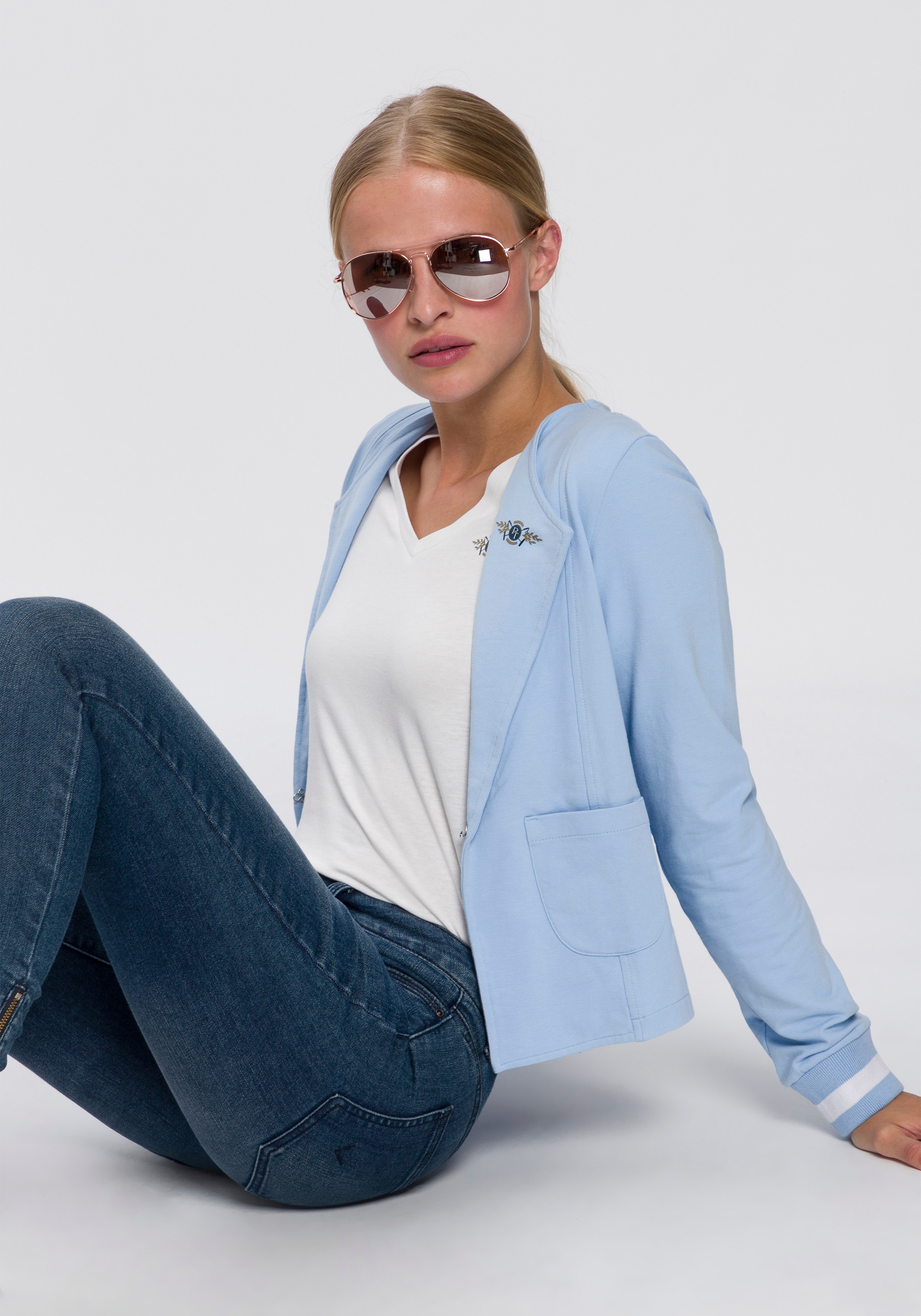 Image of TOM TAILOR Polo Team Sweatblazer, im sportlich, lässigen Design bei Ackermann Versand Schweiz