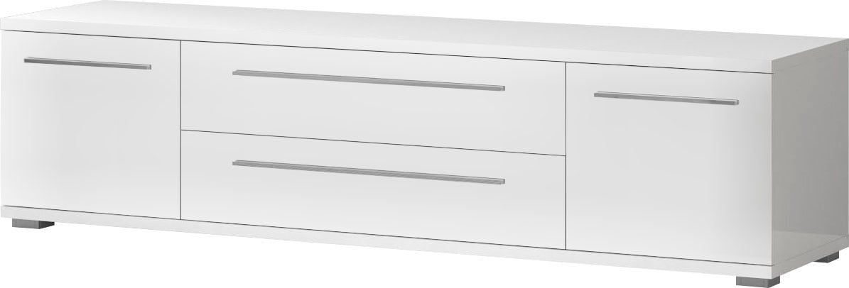 PLACES OF STYLE Table basse »Piano TV-Kommode in Breite 165 oder 180 cm mit Soft-Close-Funktion« Hochglanz UV-lackiert, Br 180 cm mit versch. Tür- und Schubkastenmasse