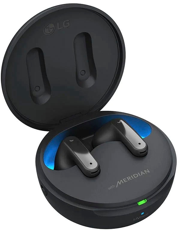 LG In-Ear-Kopfhörer »TONE Free DFP9«, Bluetooth-Wireless, Active Noise Cancelling (ANC)-Sprachsteuerung-UV-Reinigung-LED Ladestandsanzeige-Rauschunterdrückung-Echo Noise Cancellation (ENC)