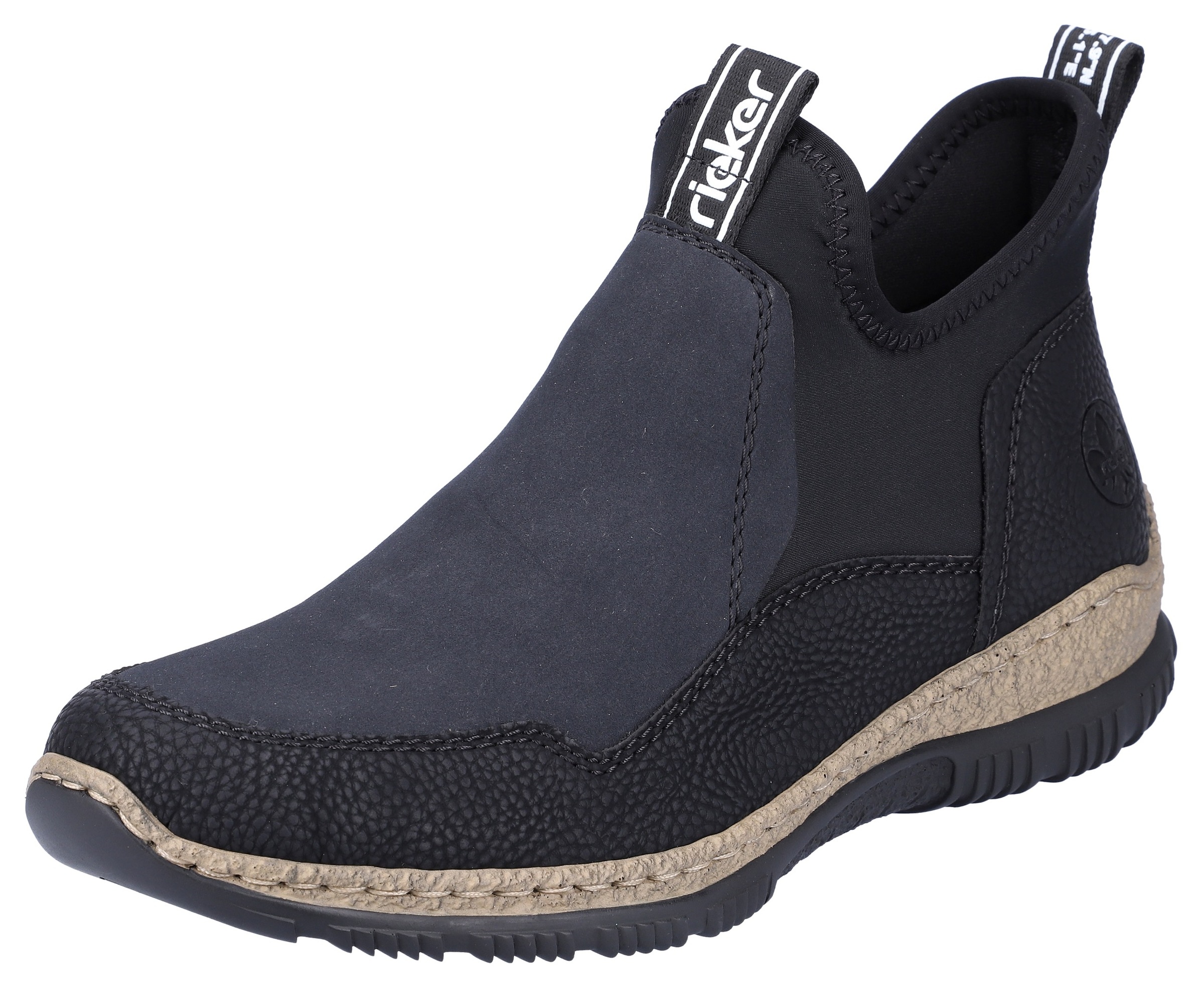 Image of Rieker Schlupfboots Slipper, Slip-on Sneaker, Stiefelette mit MemoSoft-Innensohle