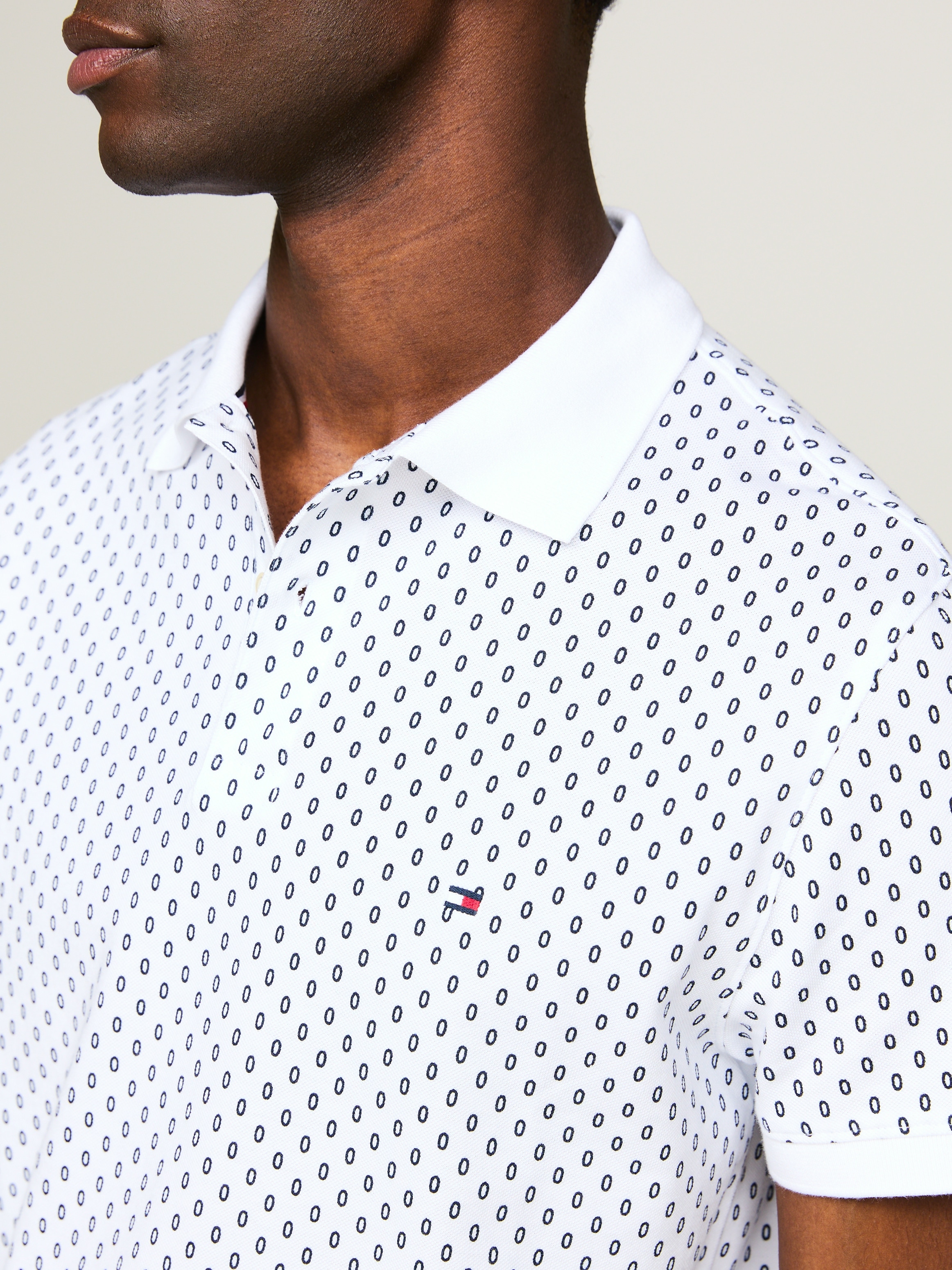 Tommy Hilfiger Poloshirt »MICRO PRINT SLIM POLO«