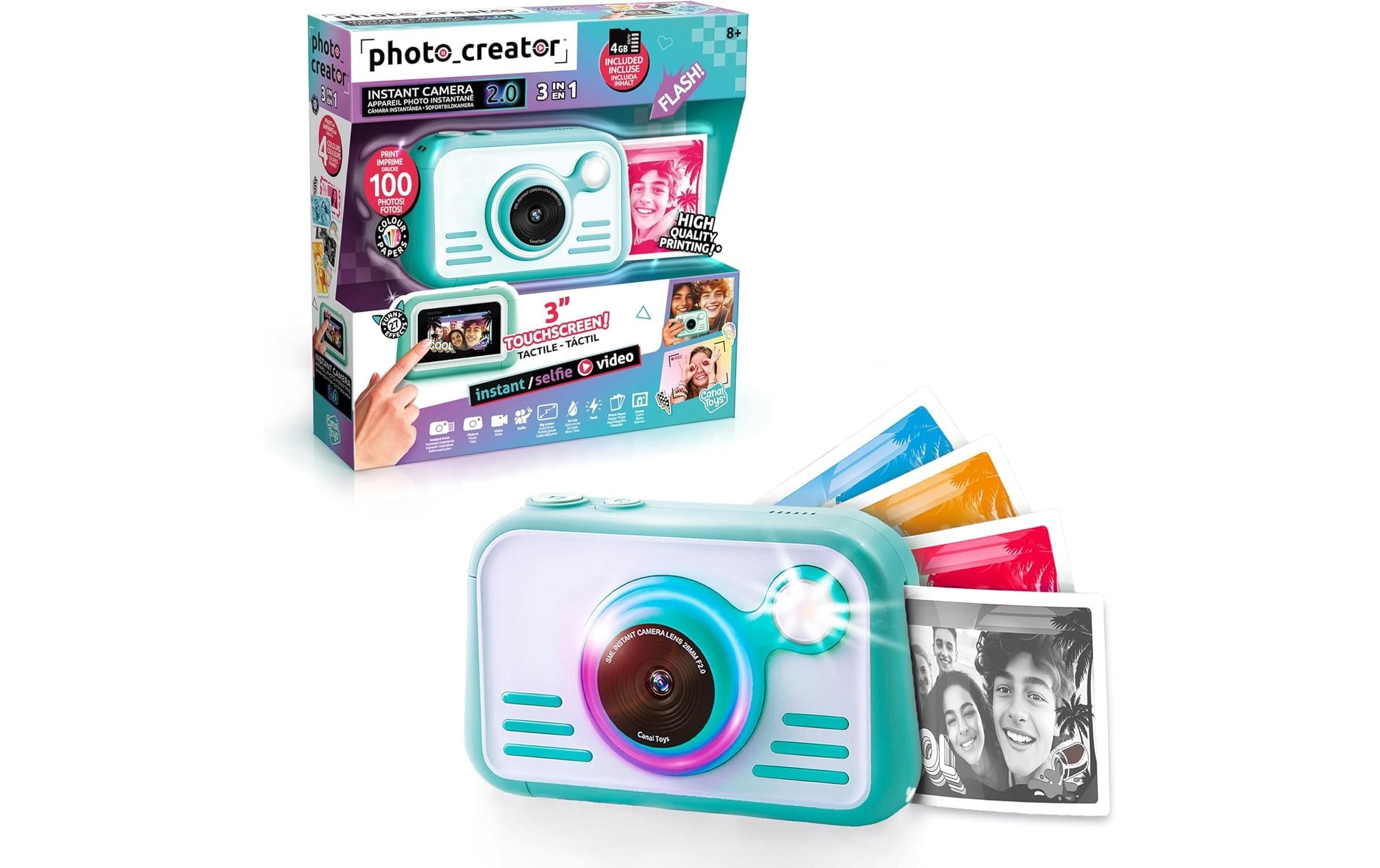 Canal Toys Sofortbildkamera »Instant Camera 2.0 with color paper«
