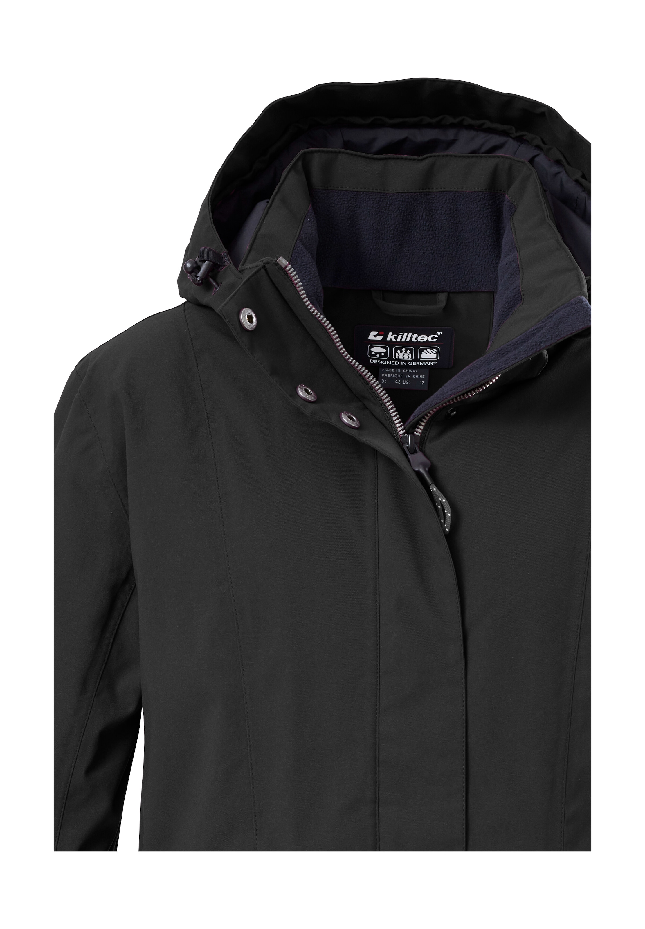 Killtec Veste fonctionnelle »Damen Jacke« Wasserdichte, atmungsaktive Damenjacke mit abnehmbarer Kapuze