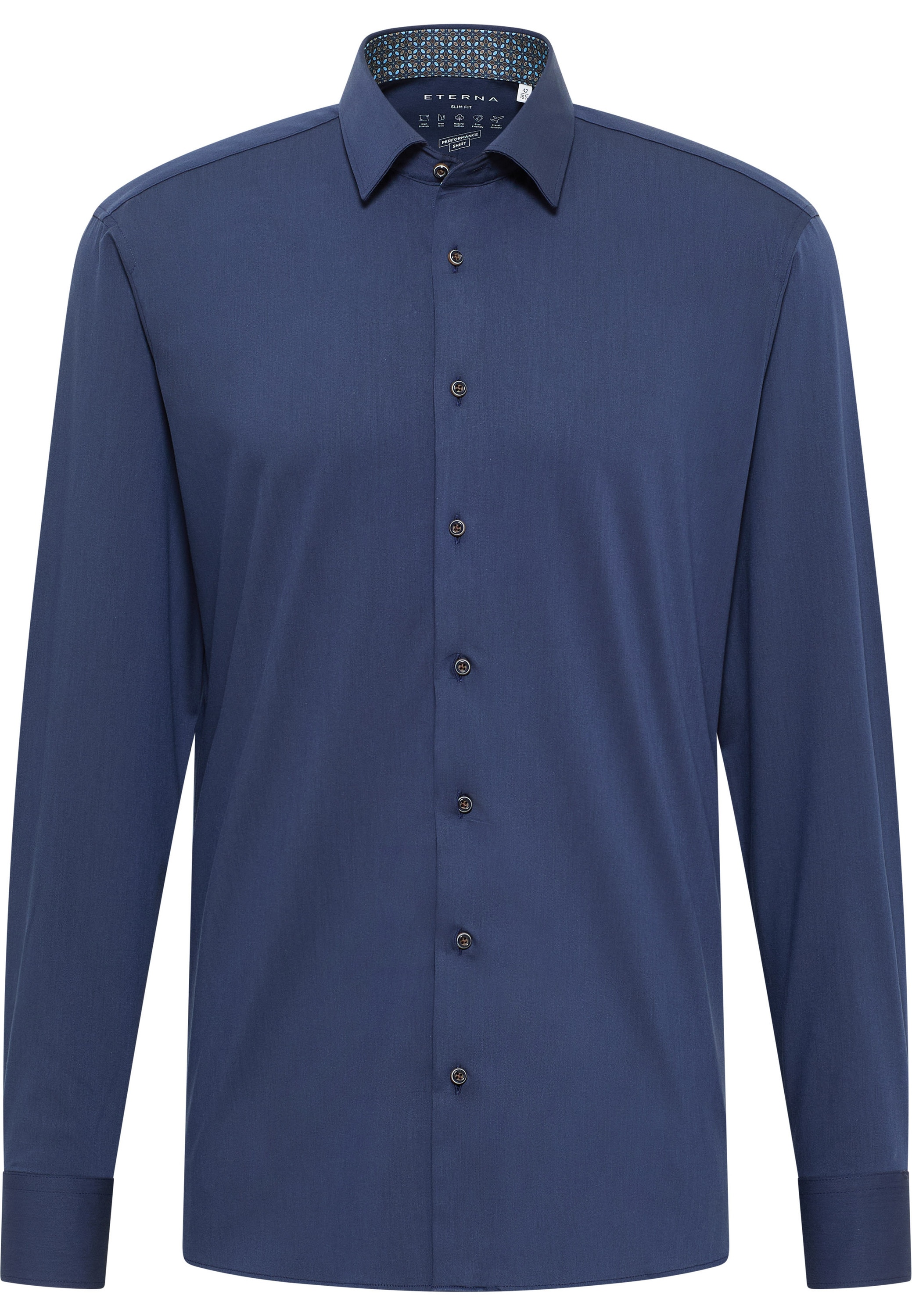 Eterna Langarmhemd »SLIM FIT« NON IRON (bügelfrei)