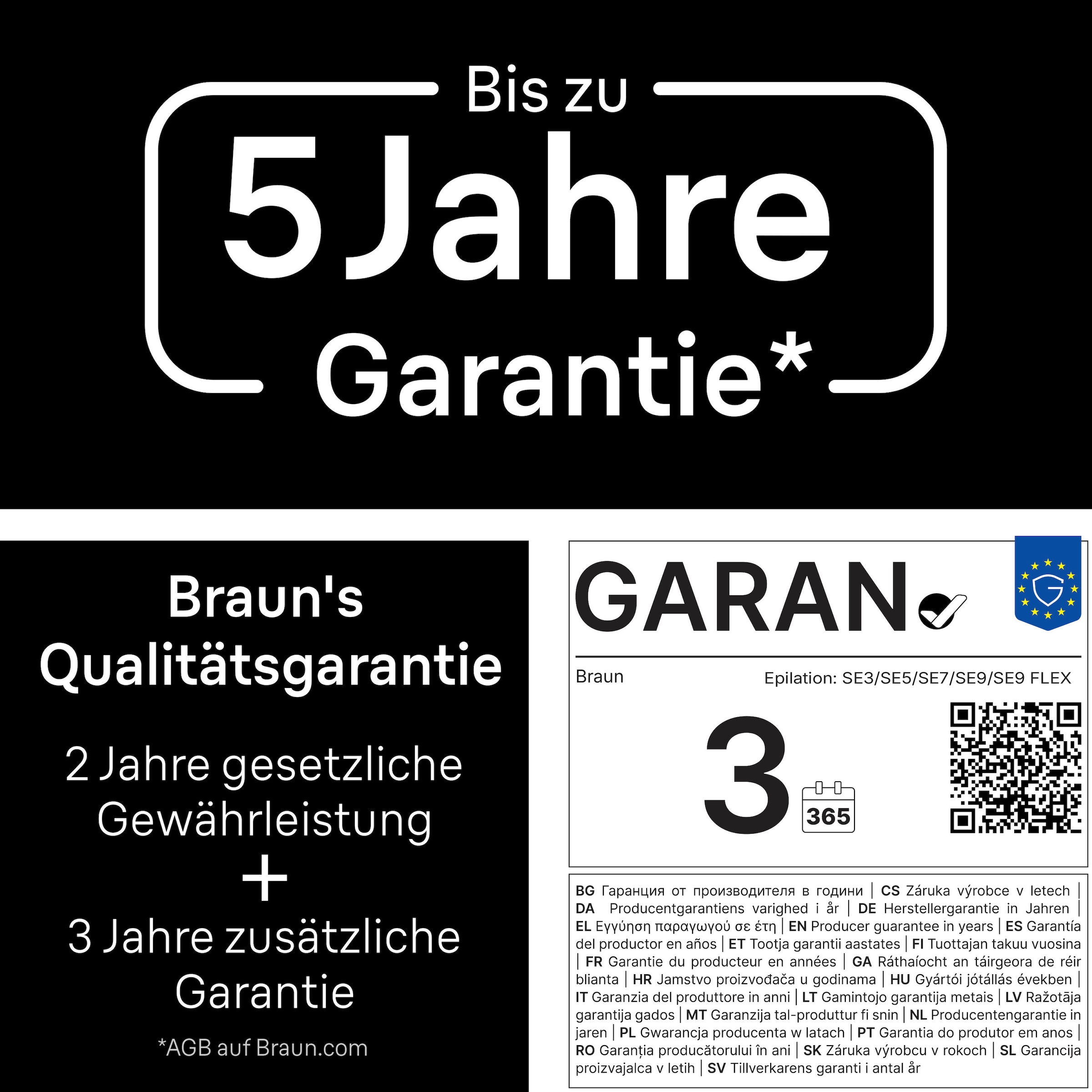 Braun Épilateur »Silk-épil 5 SE5-030« Wet & Dry, épilation facile, tête de rasage et tête de tondeuse