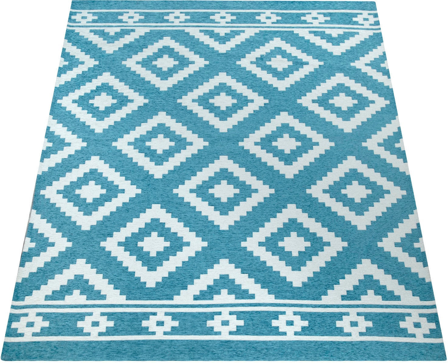 Image of Paco Home Teppich »Mariba 095«, rechteckig, 9 mm Höhe, Kurzflor, modernes Rauten Muster, Wohnzimmer bei Ackermann Versand Schweiz