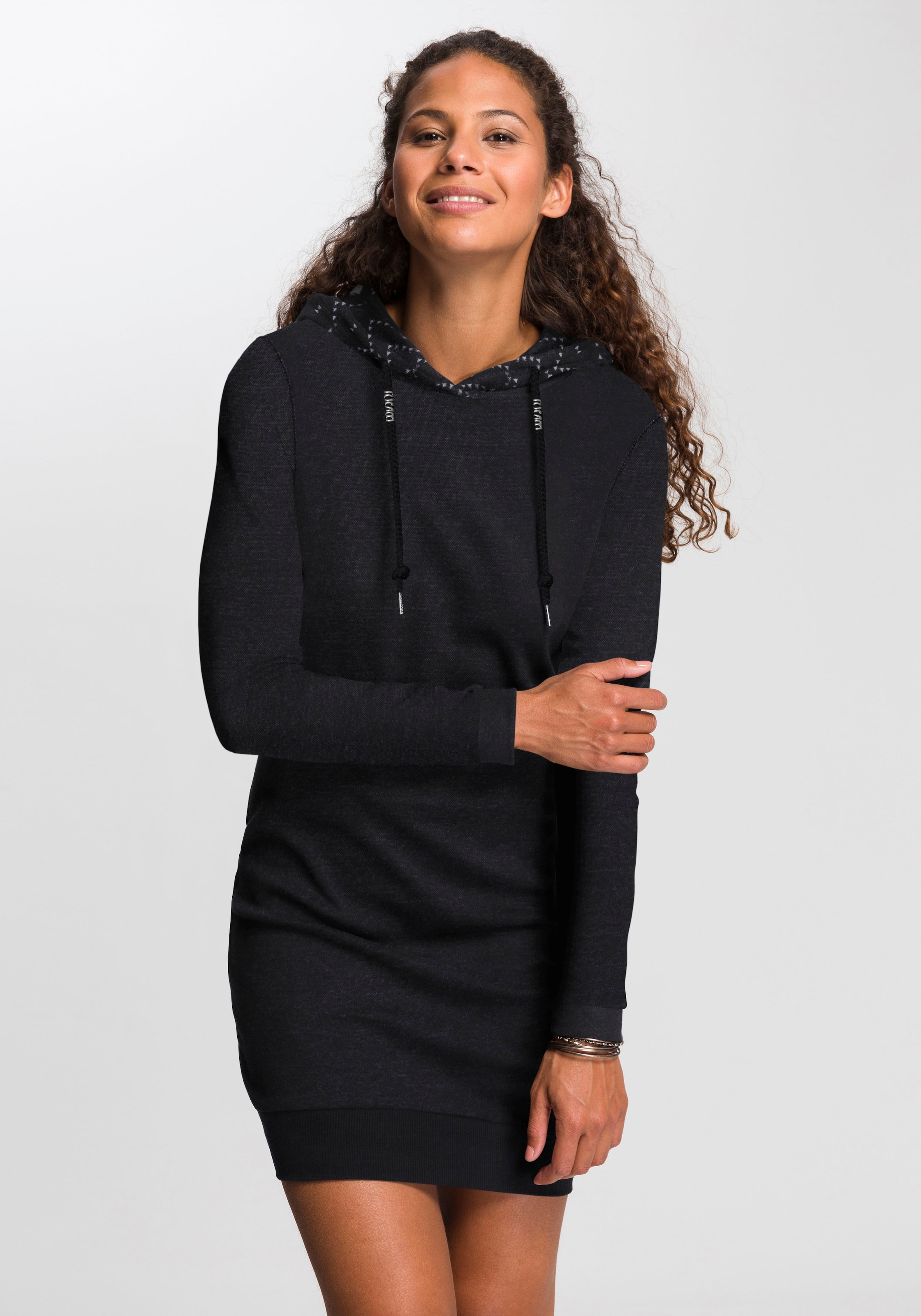Image of Ragwear Sweatkleid "BESS O" Kängurutasche Hoodie mit Tunnelzug-Kapuze