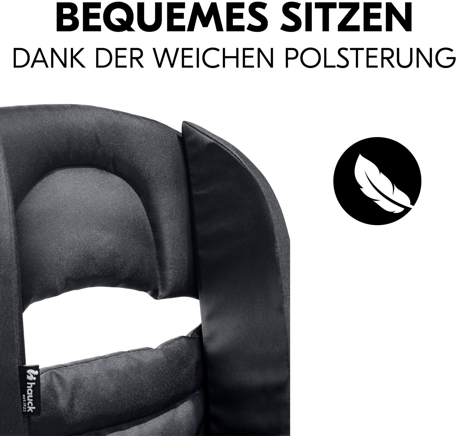 Hauck Réducteur de siège »Sitzverkleinerer für Fahrradanhänger, Black« universal