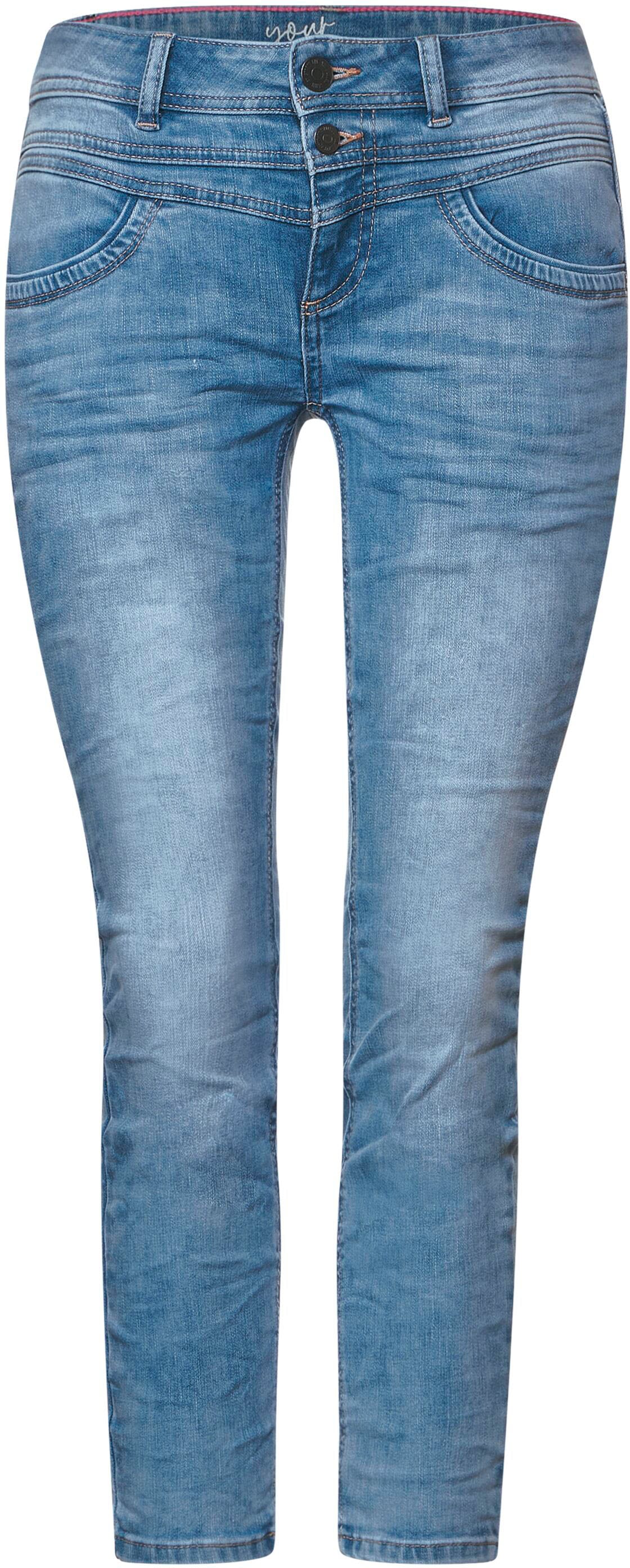 ♕ STREET ONE mit Slim-fit-Jeans, Logobadge versandkostenfrei kaufen