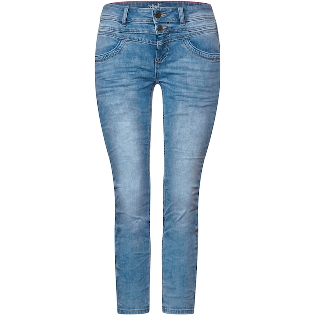♕ STREET ONE Slim-fit-Jeans, mit Logobadge versandkostenfrei kaufen