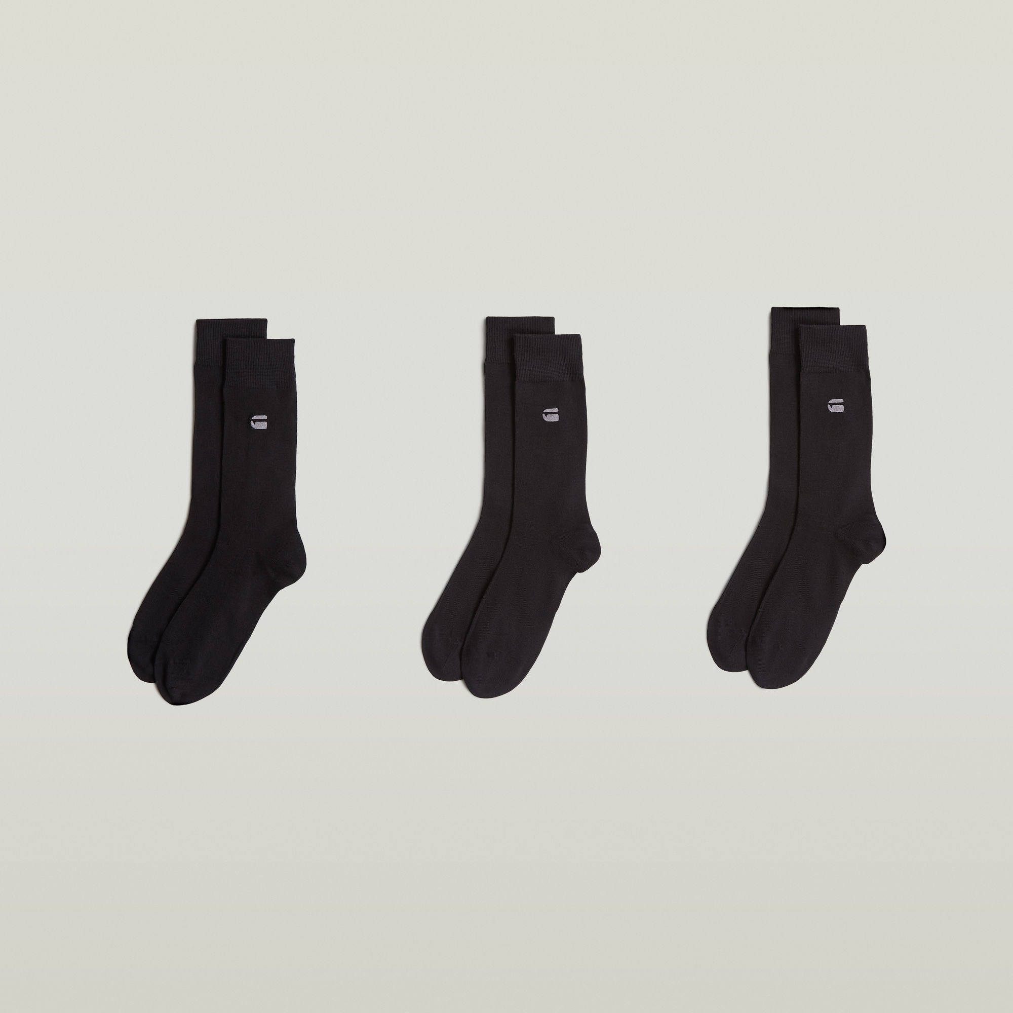 G-STAR Chaussettes »SAGE, 3 PACK SOCKS« Packung, 3 Couple tlg. unifarben mit Logostickerei