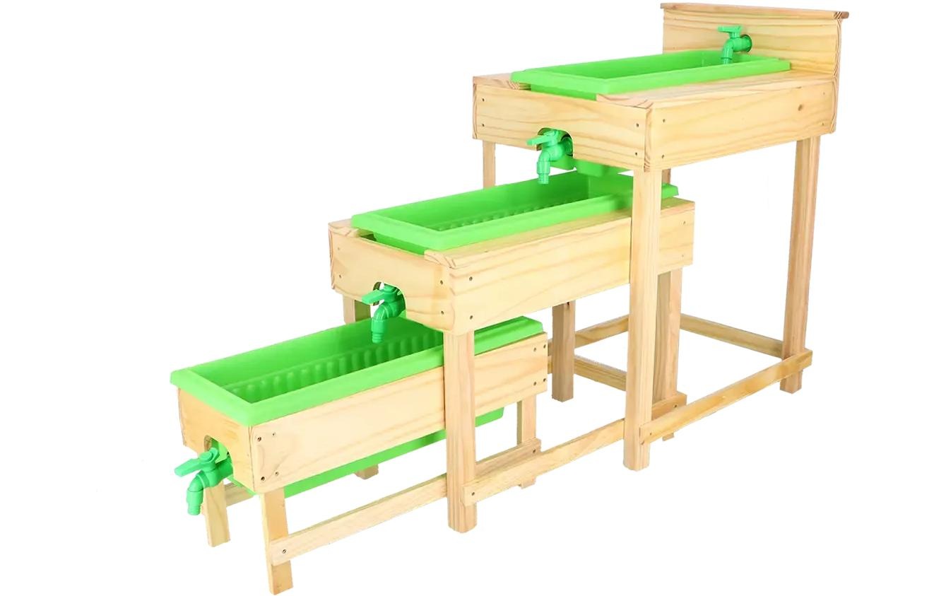 esschert design Wasserspieltisch »Holz, 3-teilig«