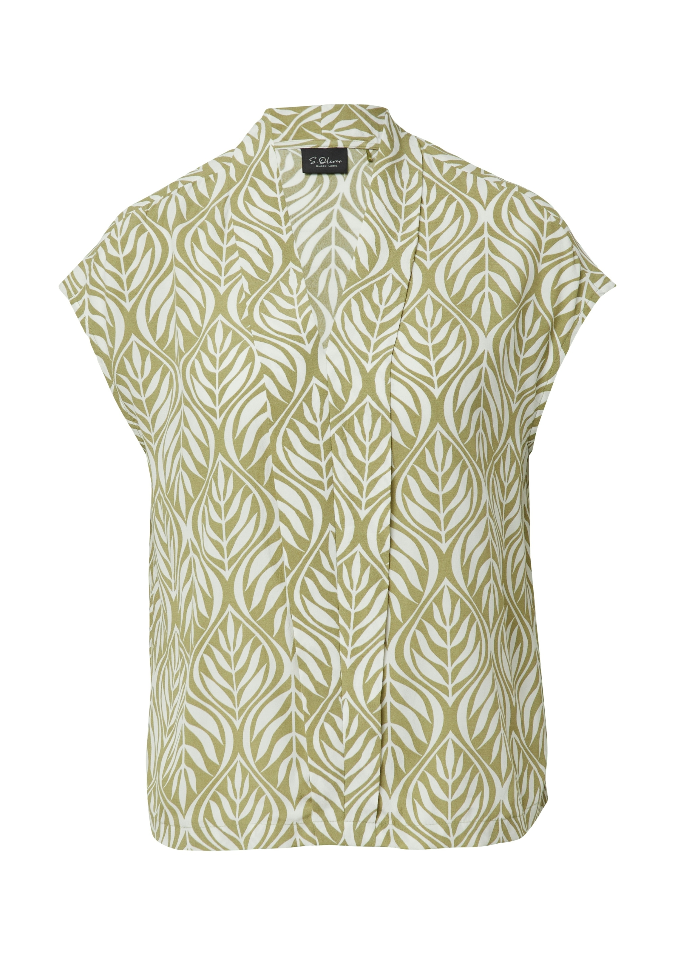 s.Oliver BLACK LABEL Blouse à manches courtes avec imprimé intégral