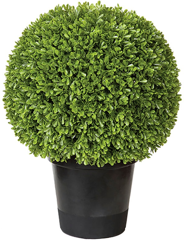 Image of Fink Kunstpflanze »Buchsbaum Kugel, getopft«, (1 St.), Dekopflanze Buxus, aus Kunststoff, im Topf, Ø 18cm, 30cm oder 40 cm, In- und Outdoor geeignet bei Ackermann Versand Schweiz