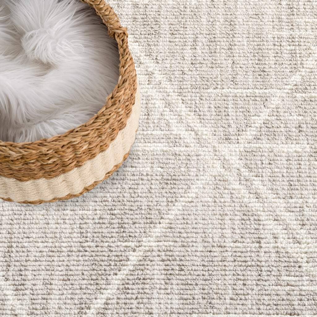 Carpet City Teppich »CLASICO 9162«, rund, 11 mm Höhe, Kurzflor, Hochtief-Muster, Boho, Wohnzimmer