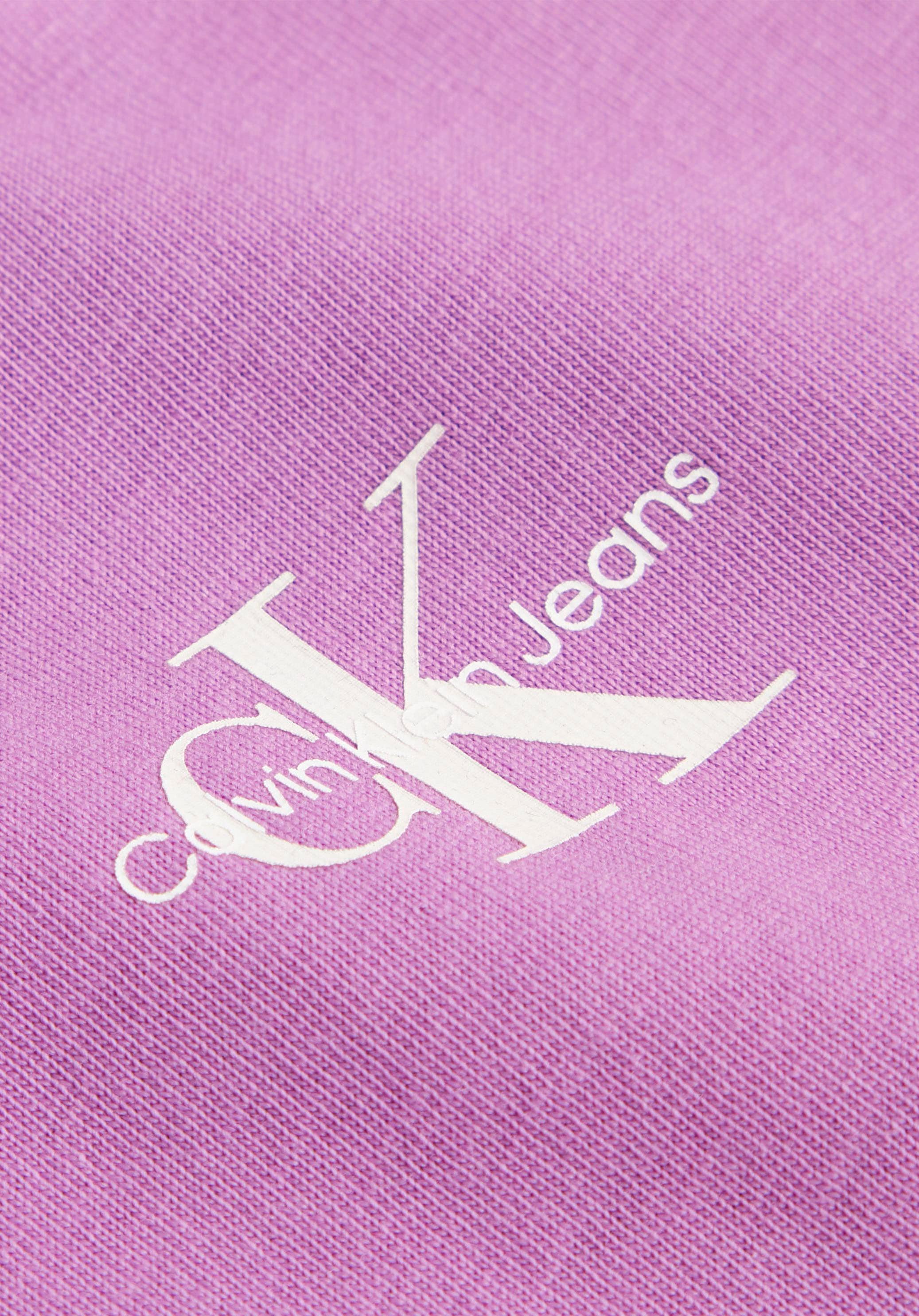 ♕ Calvin Klein »MICRO FIT Rundhalsausschnitt Jeans T-Shirt MONOLOGO SLIM mit auf TEE«, versandkostenfrei