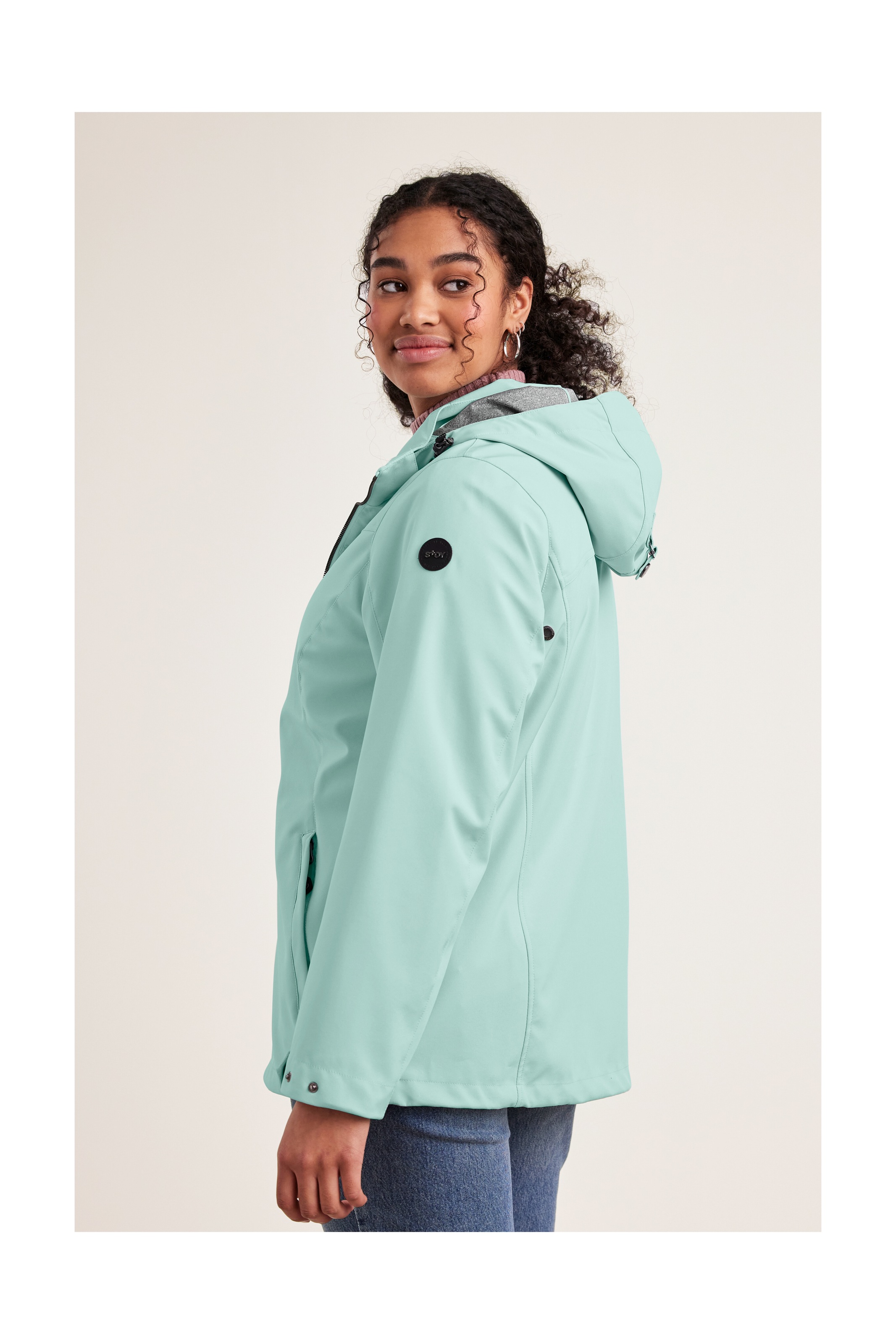 STOY Softshelljacke »STS 1 WMN SFTSHLL JCKT«, Damen Softshelljacke: wasserabweisend, winddicht, atmungsaktiv