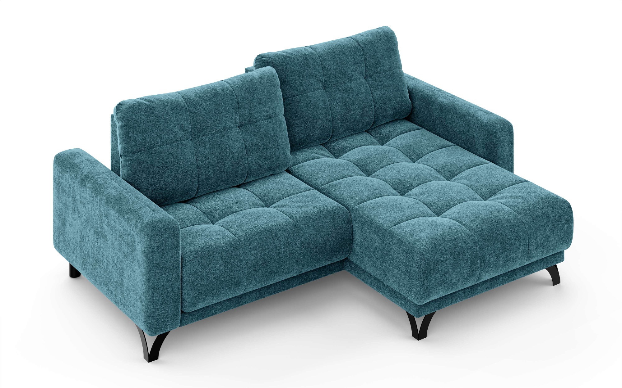 INOSIGN Ecksofa »FAIRVIEW mit verstellbaren Rückenlehne, Masse B/T/H: 234/174/93 cm«, L-Form mit Wellenunterfederung, Recamiere beidseitig montierbar