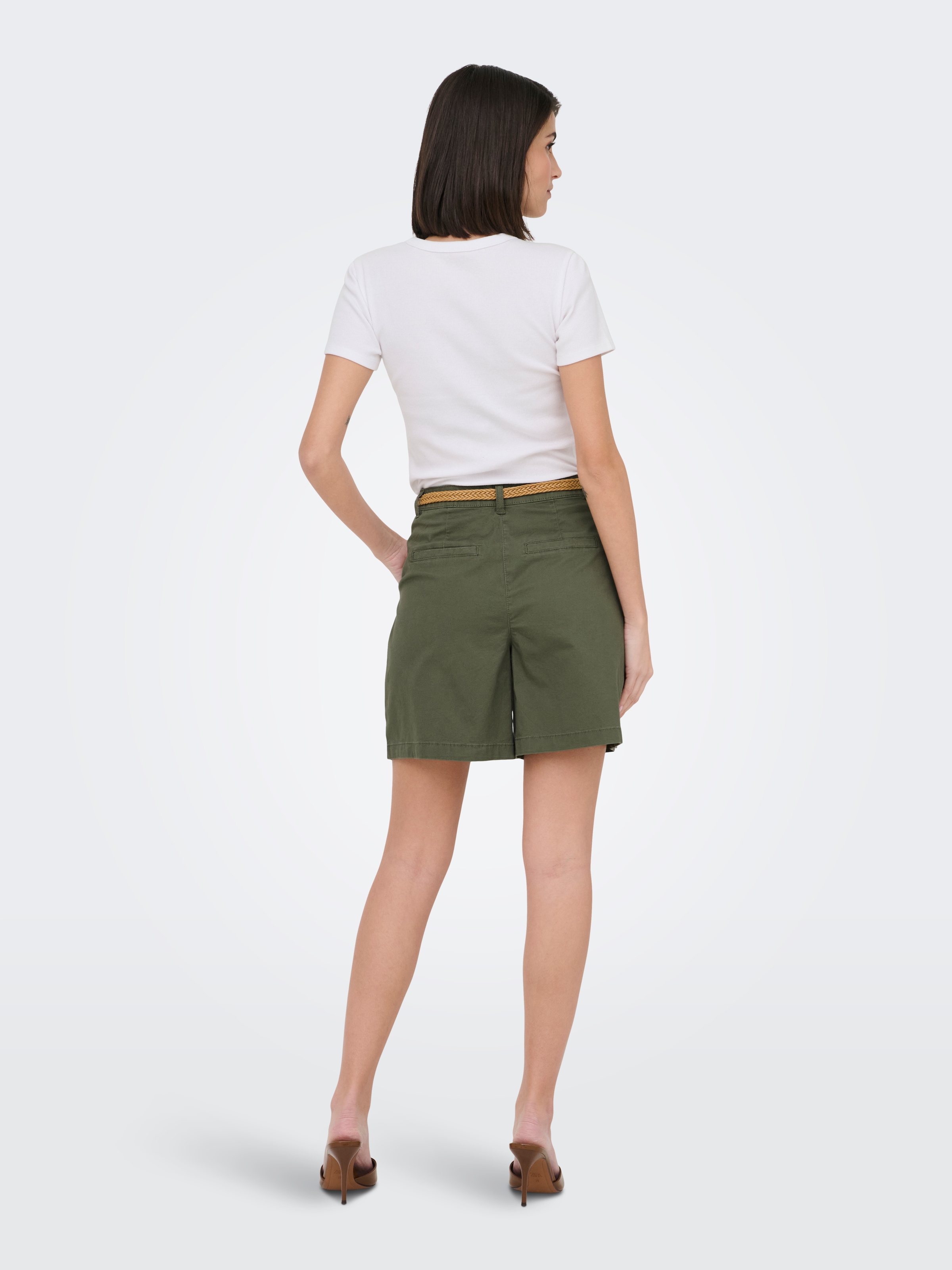 JDY Short en chino »JDYCHICAGO MW BERMUDA SHORTS WVN NOOS«  mélange coton, coupe régulière