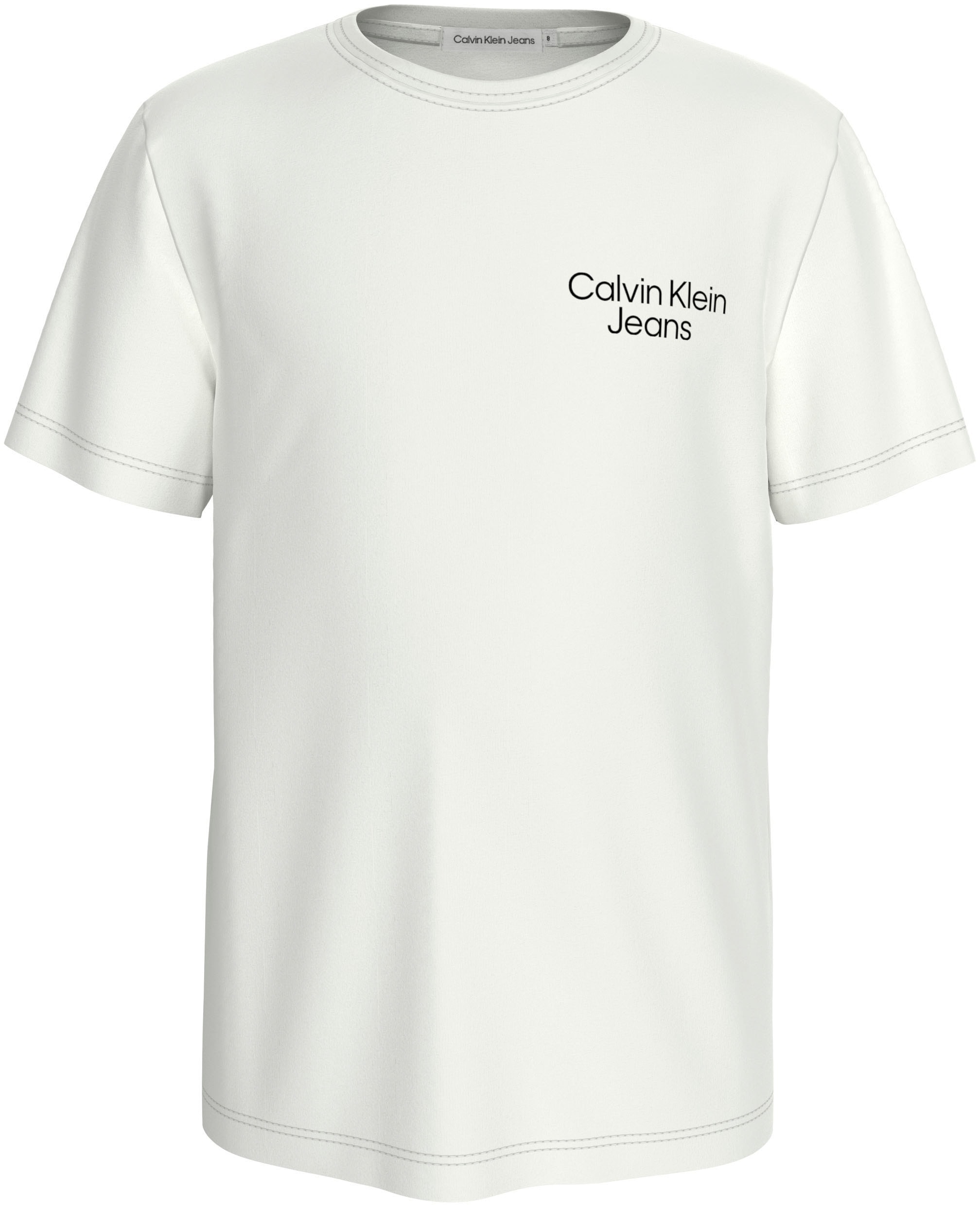 T-Shirt, für Kinder bis 16 Jahre und mit Calvin Klein Logoschriftzug