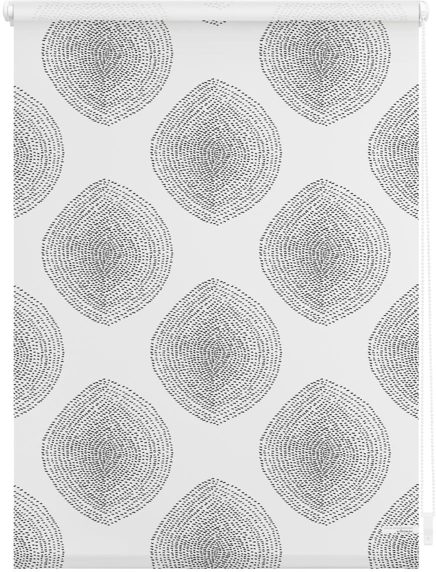 LICHTBLICK ORIGINAL Seitenzugrollo »Rollo Klemmfix, ohne Bohren, blickdicht, Stripy Boho Drop - Weiss«, blickdicht, Sichtschutz-Blendschutz, freihängend