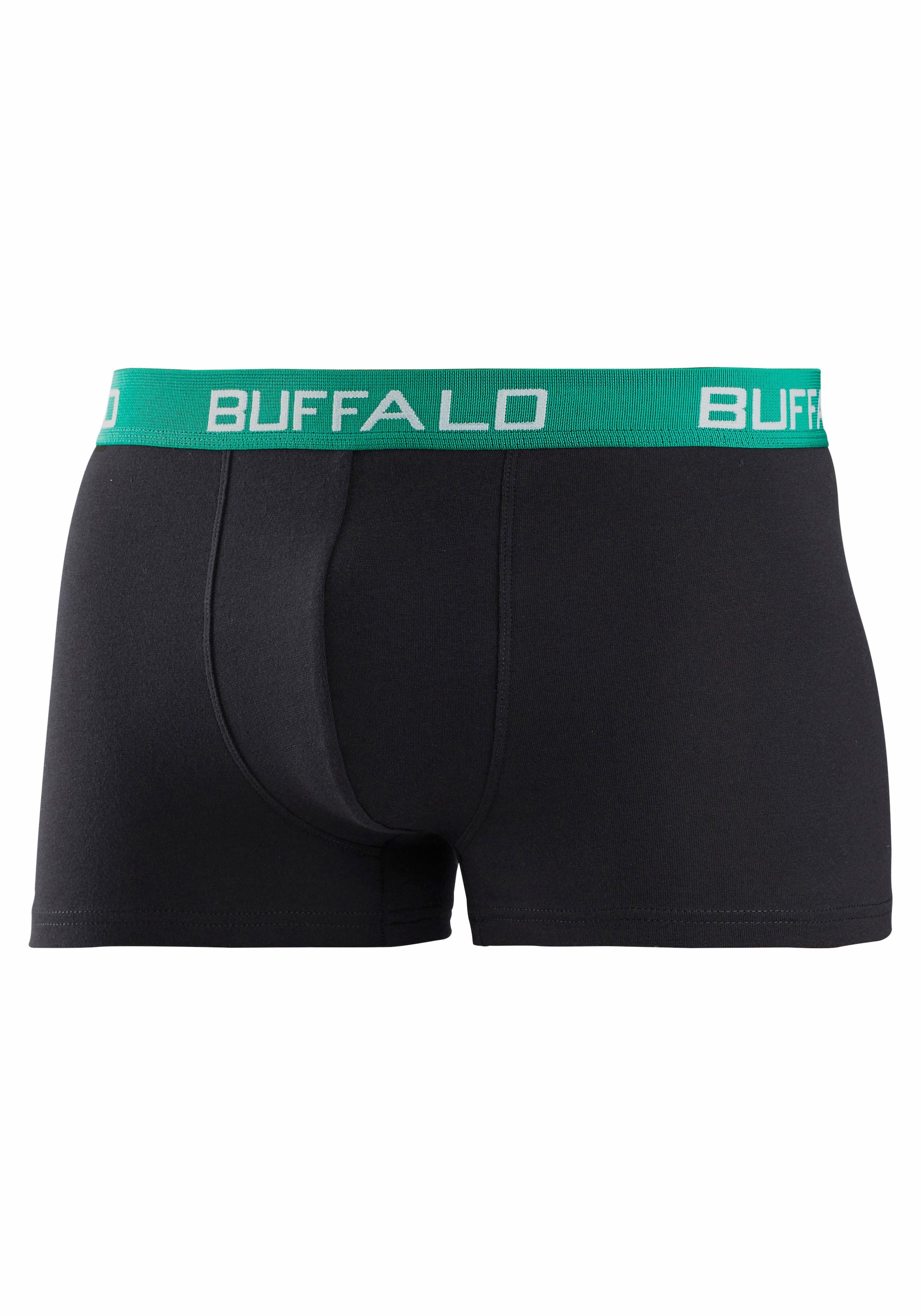 Jungen Mindestbestellwert kaufen Boxer, für mit Bündchen 3 versandkostenfrei - ohne St.), (Packung, kontrastfarbenem Modische Buffalo