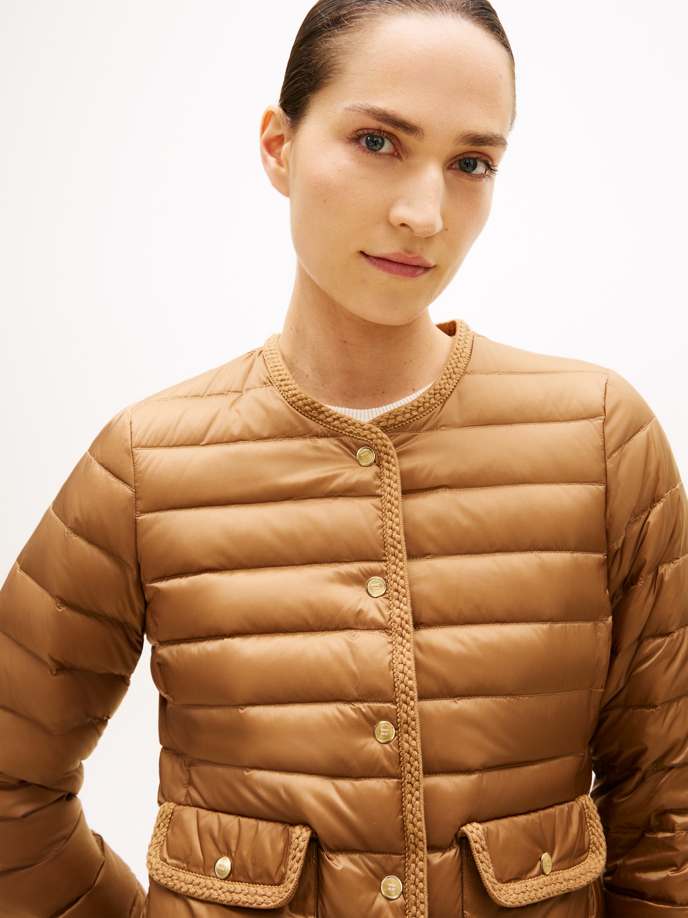Tommy Hilfiger Veste matelassée »FEMININE LW DOWN JACKET« avec poches appliquées