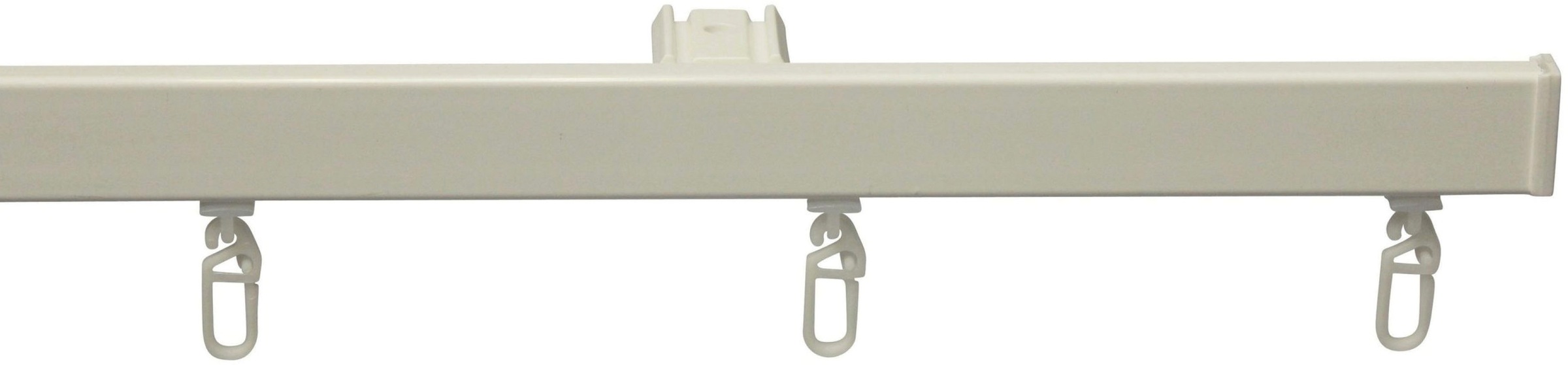 Image of GARESA Gardinenschiene »Bilder- oder Aluminiumschiene«, 1 läufig-läufig, Wunschmasslänge, Wandmontage, Deckenmontage, mit Profilverbinder verlängerbar, einfache Montage, Endkappe bei Ackermann Versand Schweiz