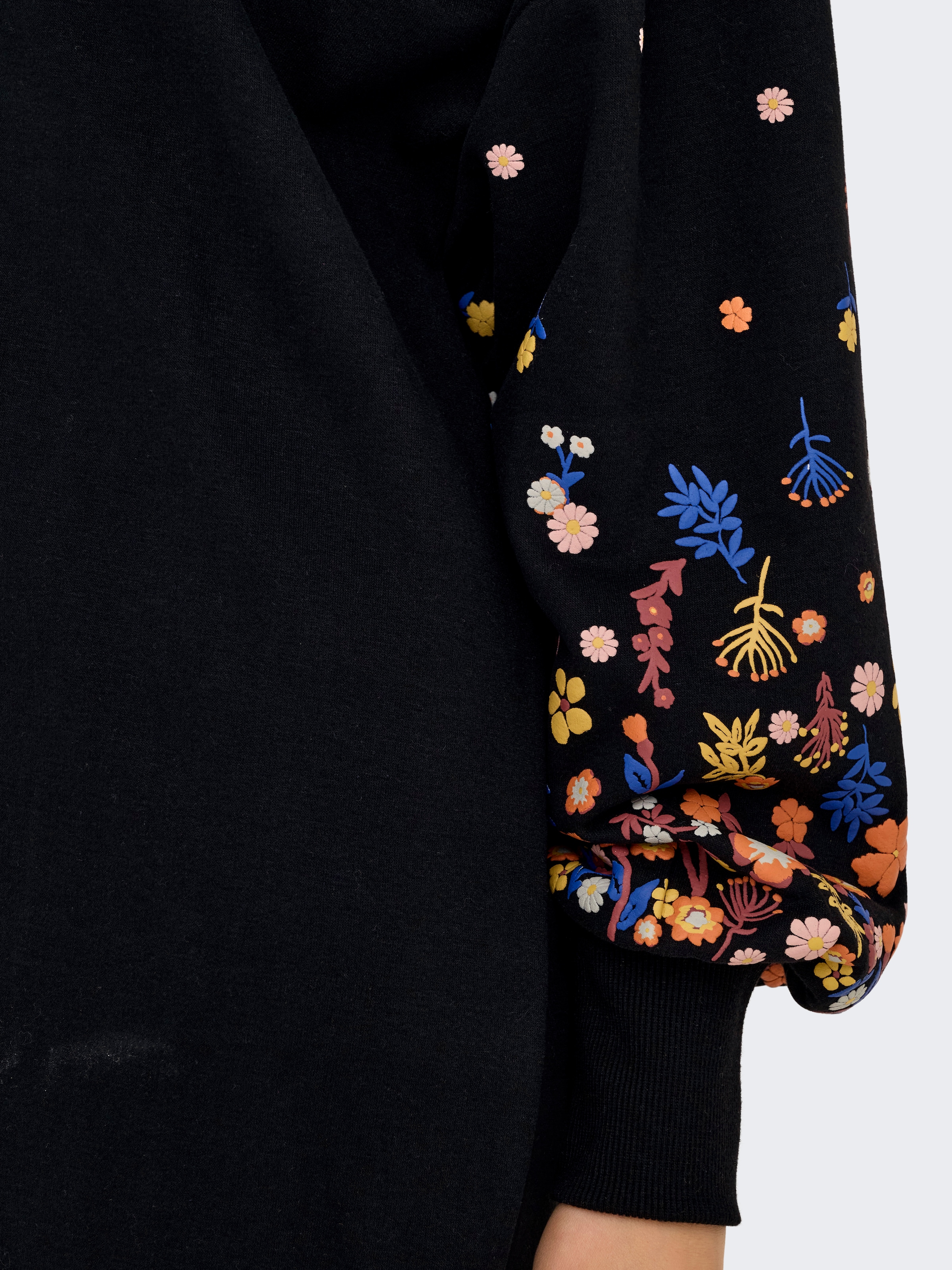 ONLY Robe en sweat »ONLBROOKE LS SHORT DRESS FLOWER SWT NOOS«