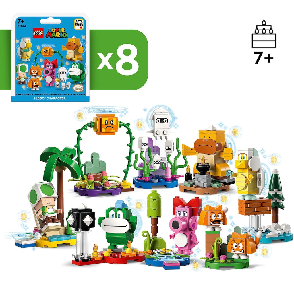 LEGO® Konstruktionsspielsteine »Mario-Charaktere-Serie 6 (71413), LEGO® Super Mario«, (52 St.)