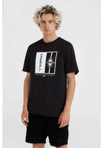 T-Shirt »MIX & MATCH PALM T-SHIRT«, mit Rundhalsausschnitt