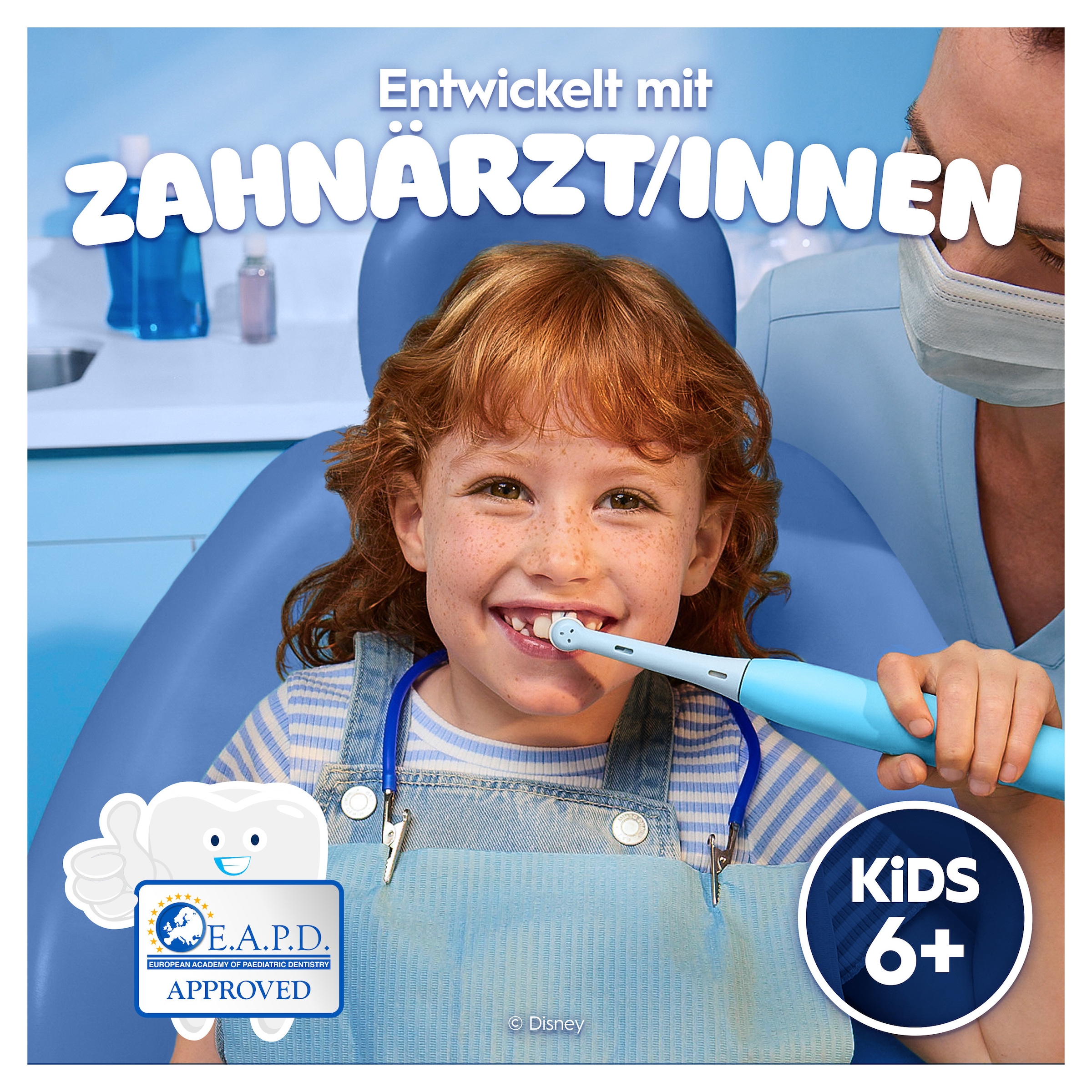 Oral-B Brosse à dents électrique pour enfants »iO Kids 6+ Stitch« 1 cuis Aufsteckbürsten 1 Reise-Etui, Musik-Timer, 3 Modi, ab 6 Jahren