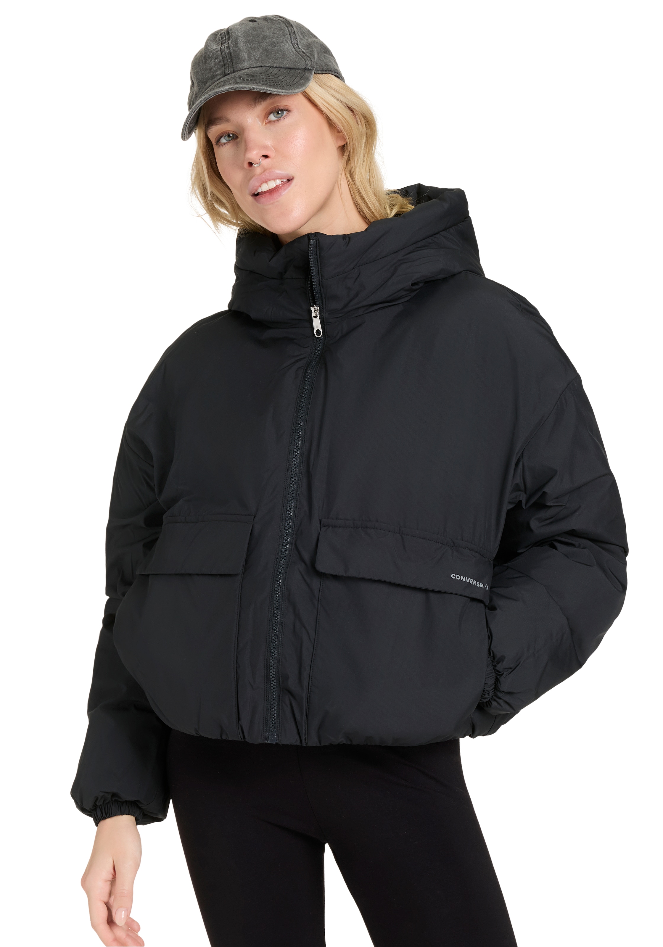 Image of Converse Steppjacke mit Kapuze