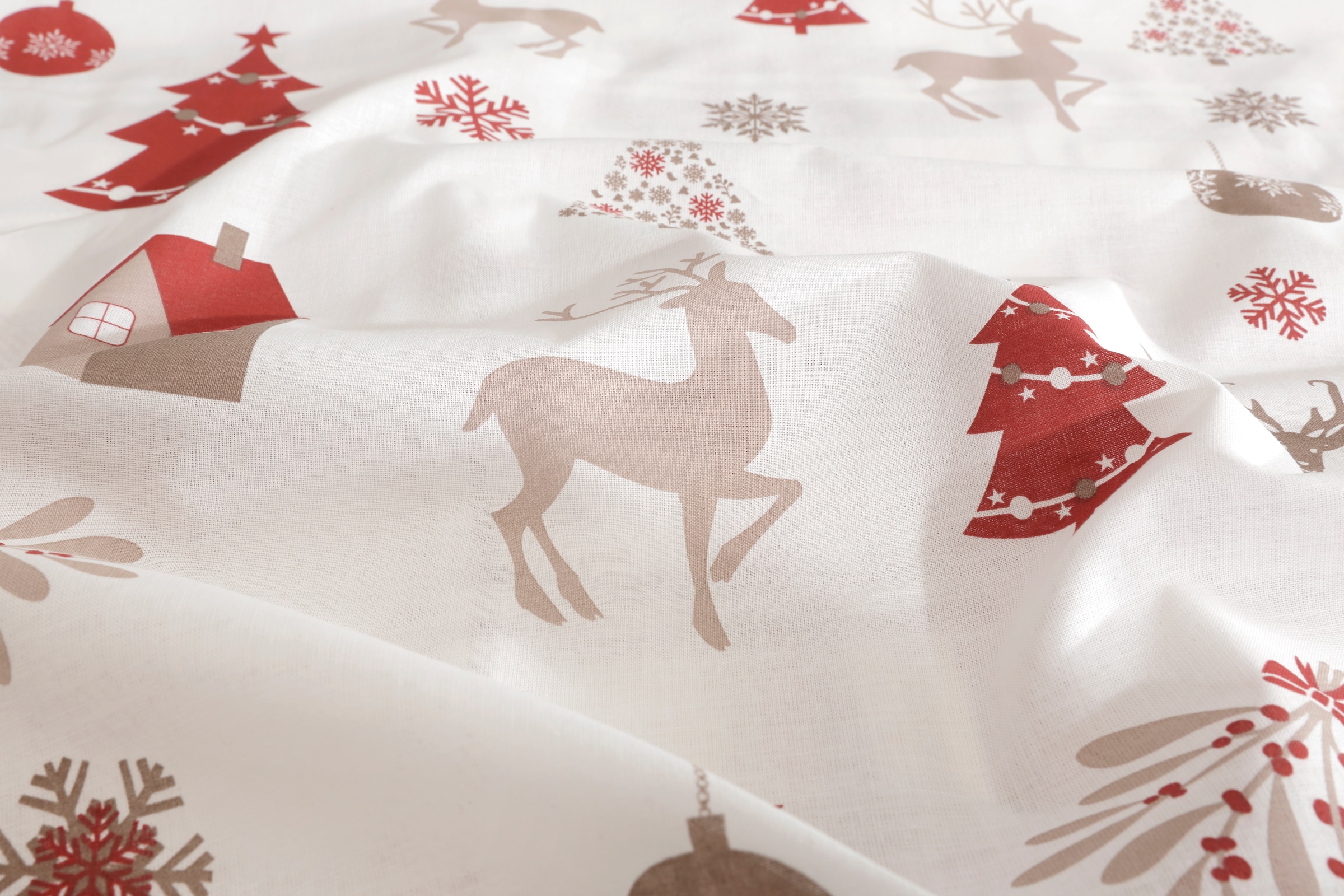 GOODproduct Bettwäsche »Mikkel« 2 Bettwäsche ab Gr. 135x200 cm,100% Baumwolle, Weihnachten