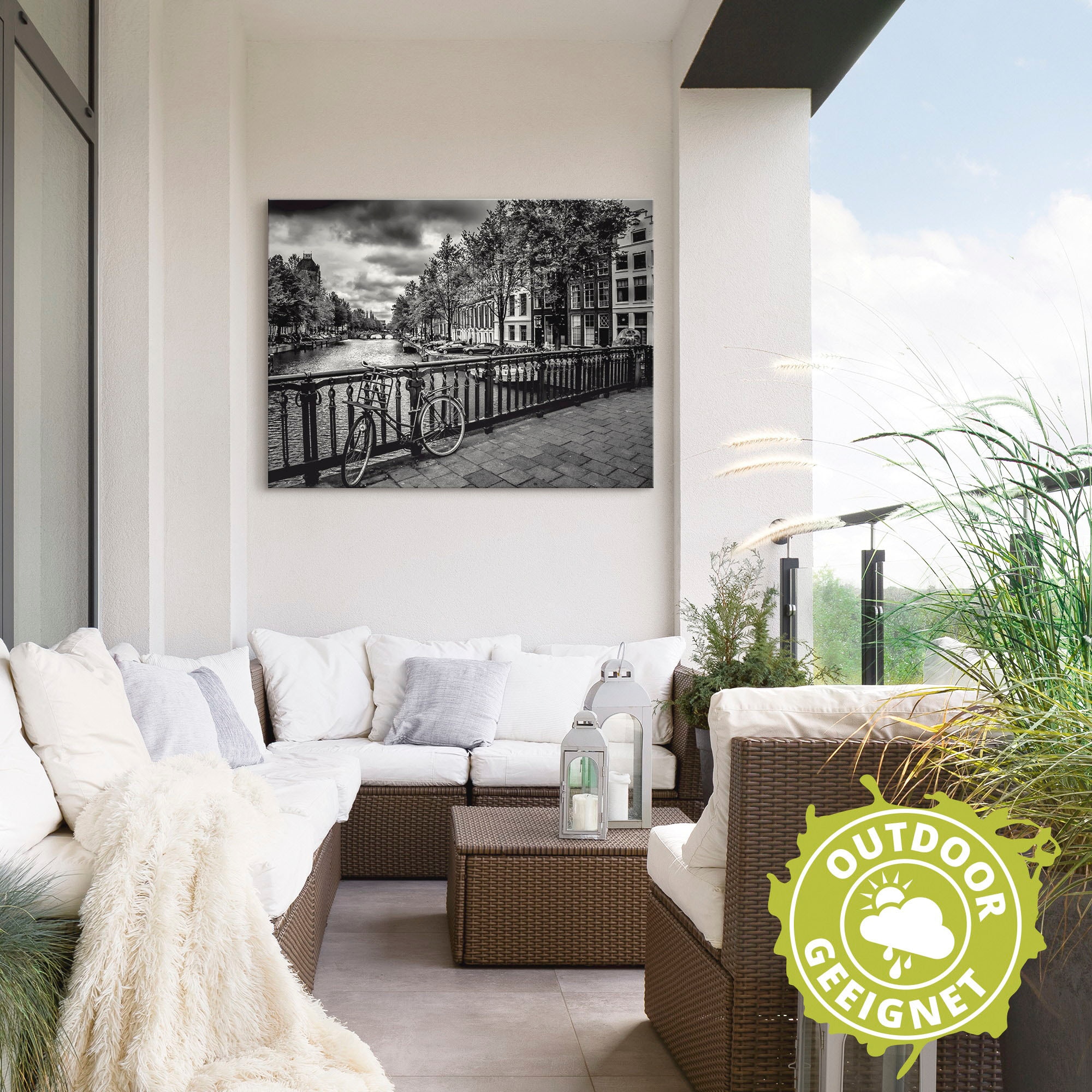 Artland Alu-Dibond-Druck »Amsterdam Keizergracht I«, Niederlande, (1 St.), für Innen- und Aussenbereich geeignet, Outdoorbild