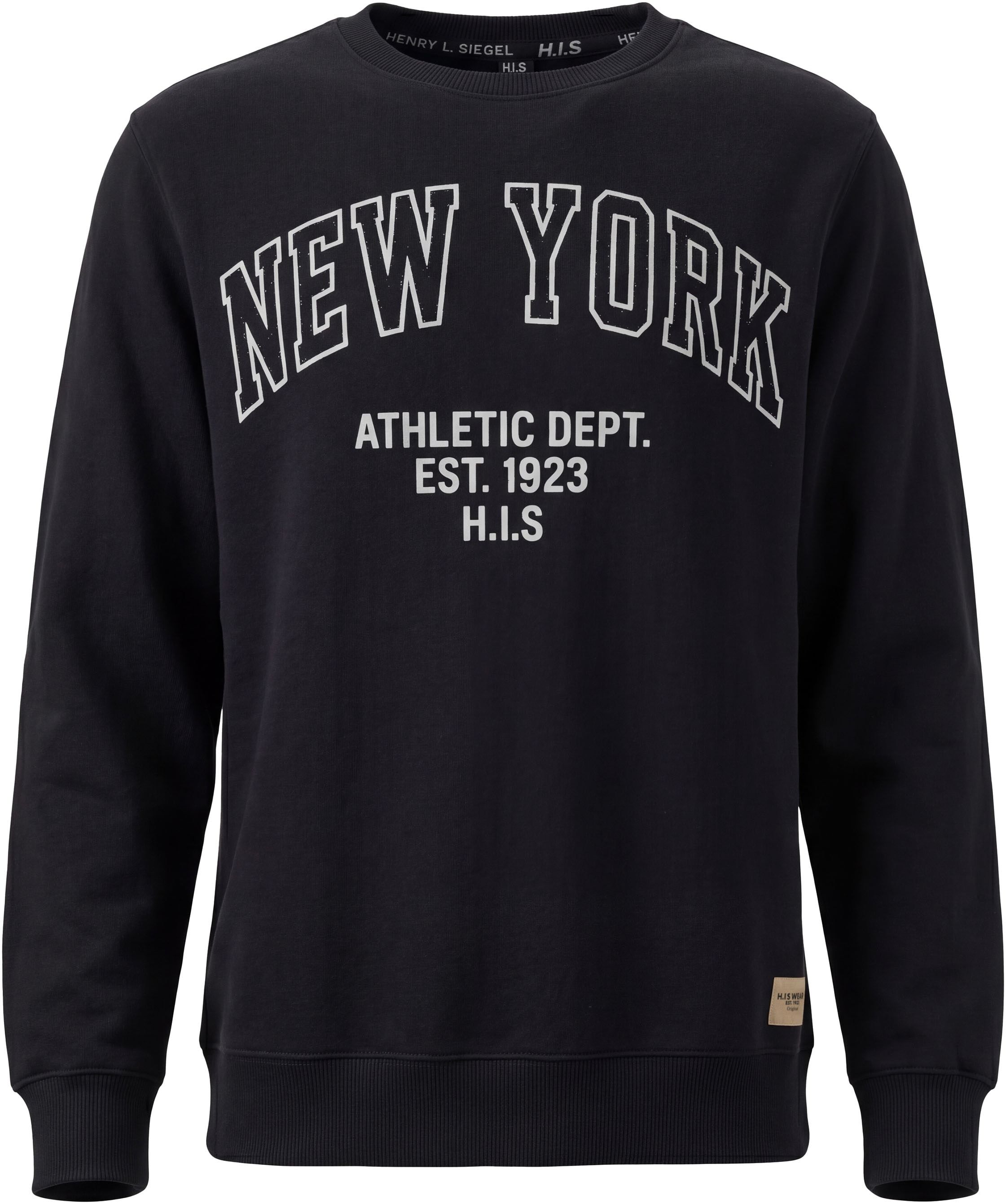 H.I.S Sweat-shirt »2er Packung Sweatshirts mit Logoprint«, 2er Paquet, avec col rond, manches longues, pour garçons, lot de 2
