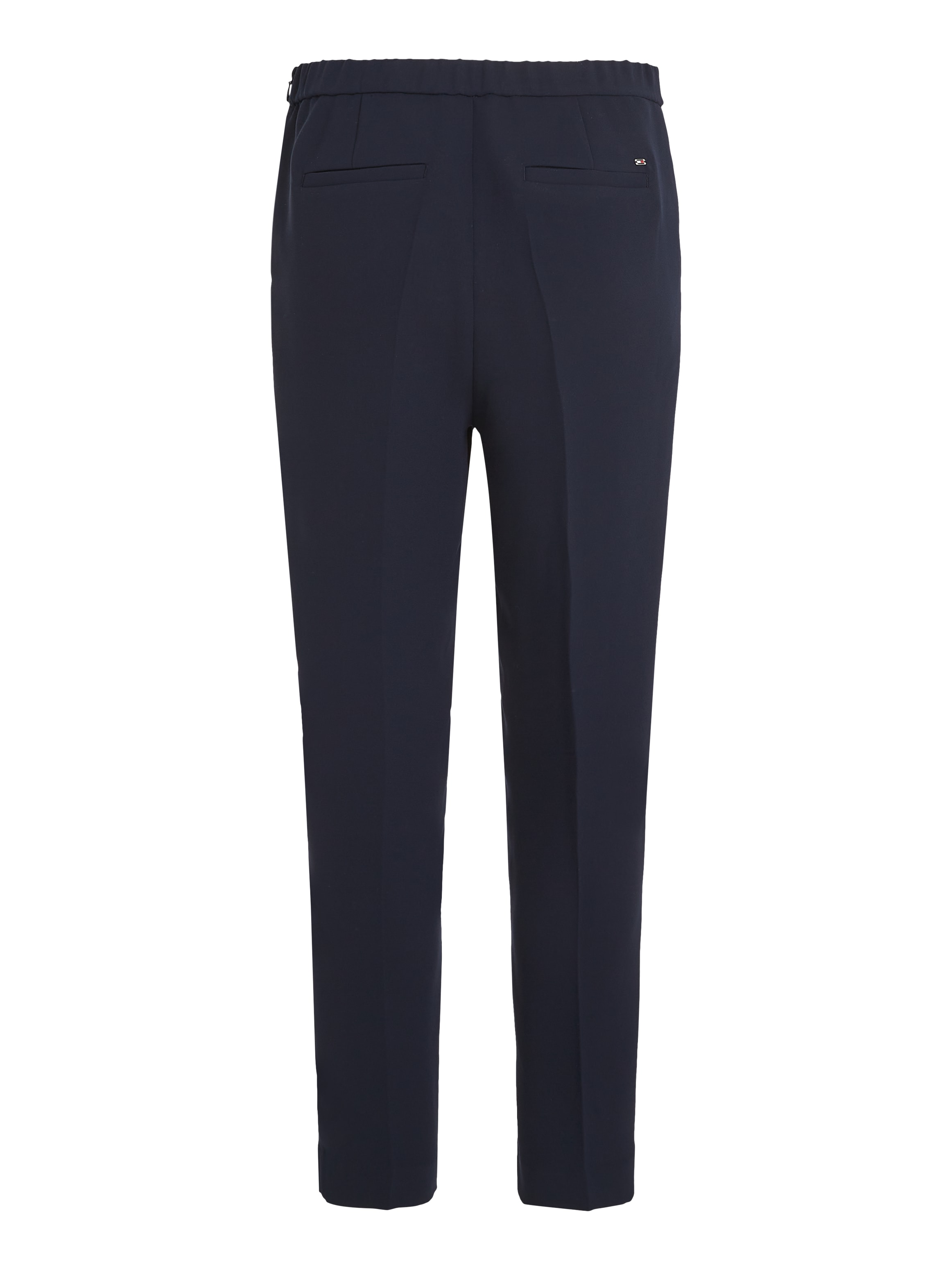 Tommy Hilfiger Pantalon tissé »CREPE SLIM PULL ON PANT«  mit Metalllabel, Bügelfalten