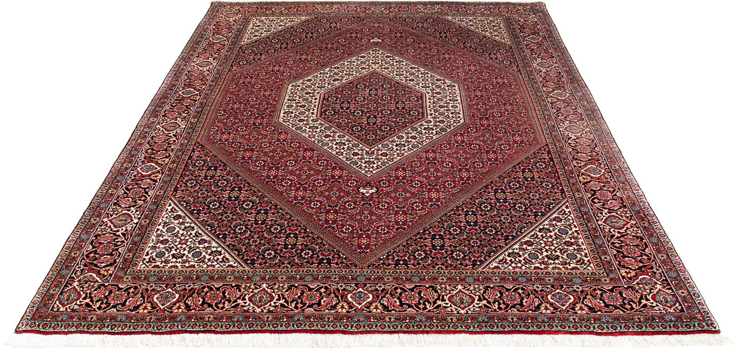 Image of morgenland Orientteppich »Perser - Bidjar - 229 x 170 cm - rot«, rechteckig, 15 mm Höhe, Wohnzimmer, Handgeknüpft, Einzelstück mit Zertifikat bei Ackermann Versand Schweiz