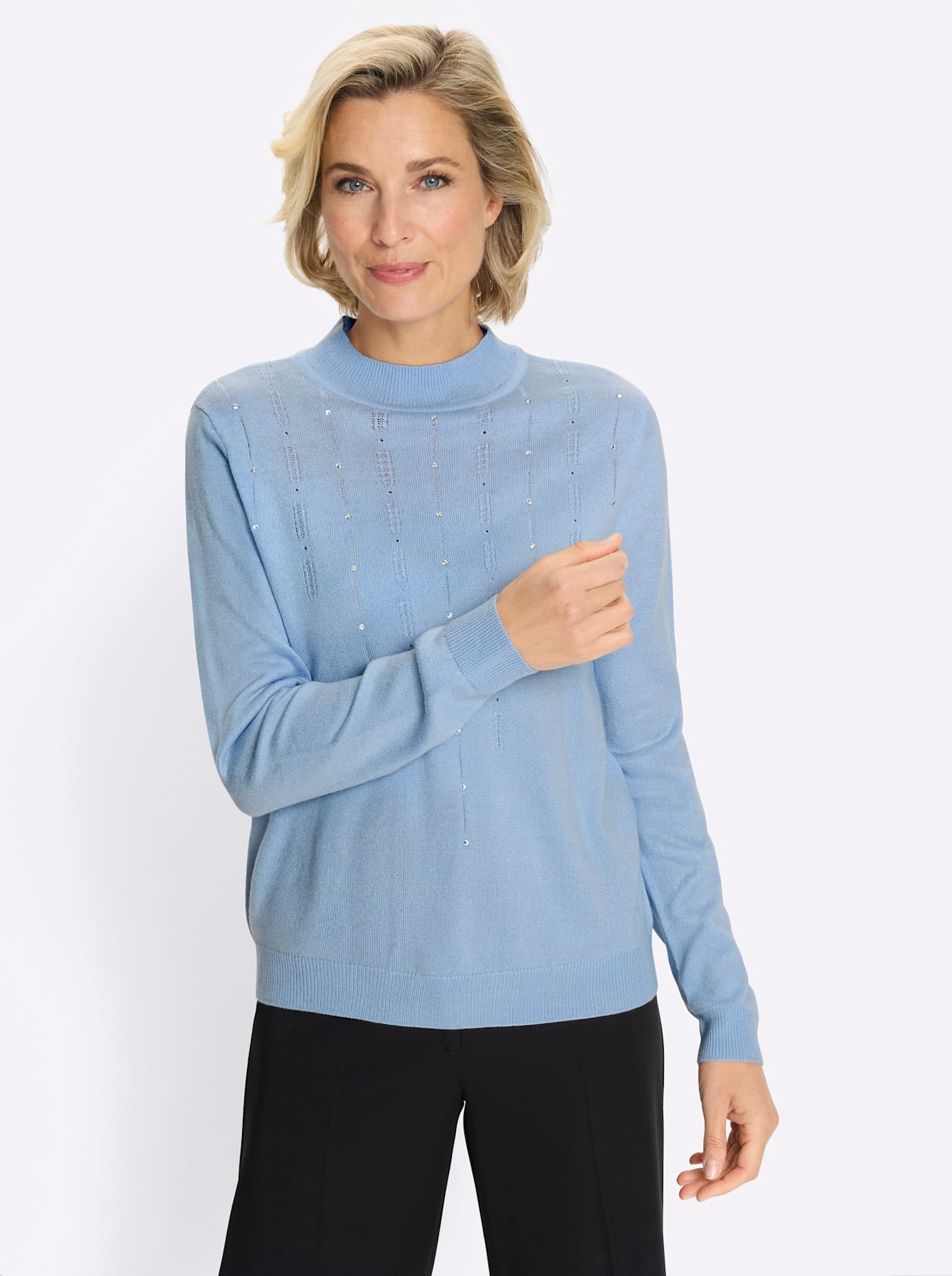 Classic Basics Stehkragenpullover "Pullover"