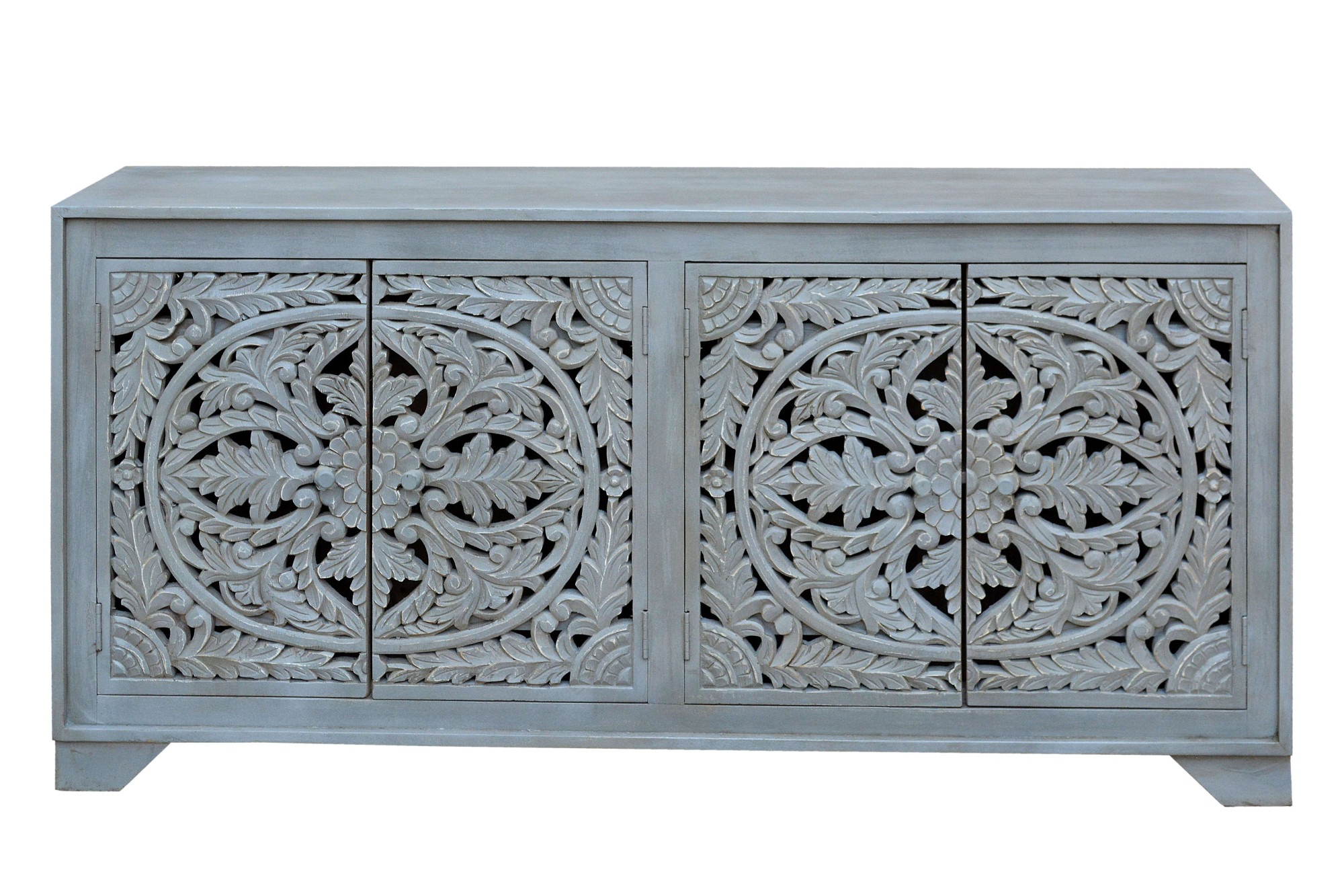 Image of GOODproduct Sideboard "Kenmare" Kommode aus Mangoholz, dekorative Schnitzereien, Breite 170 cm