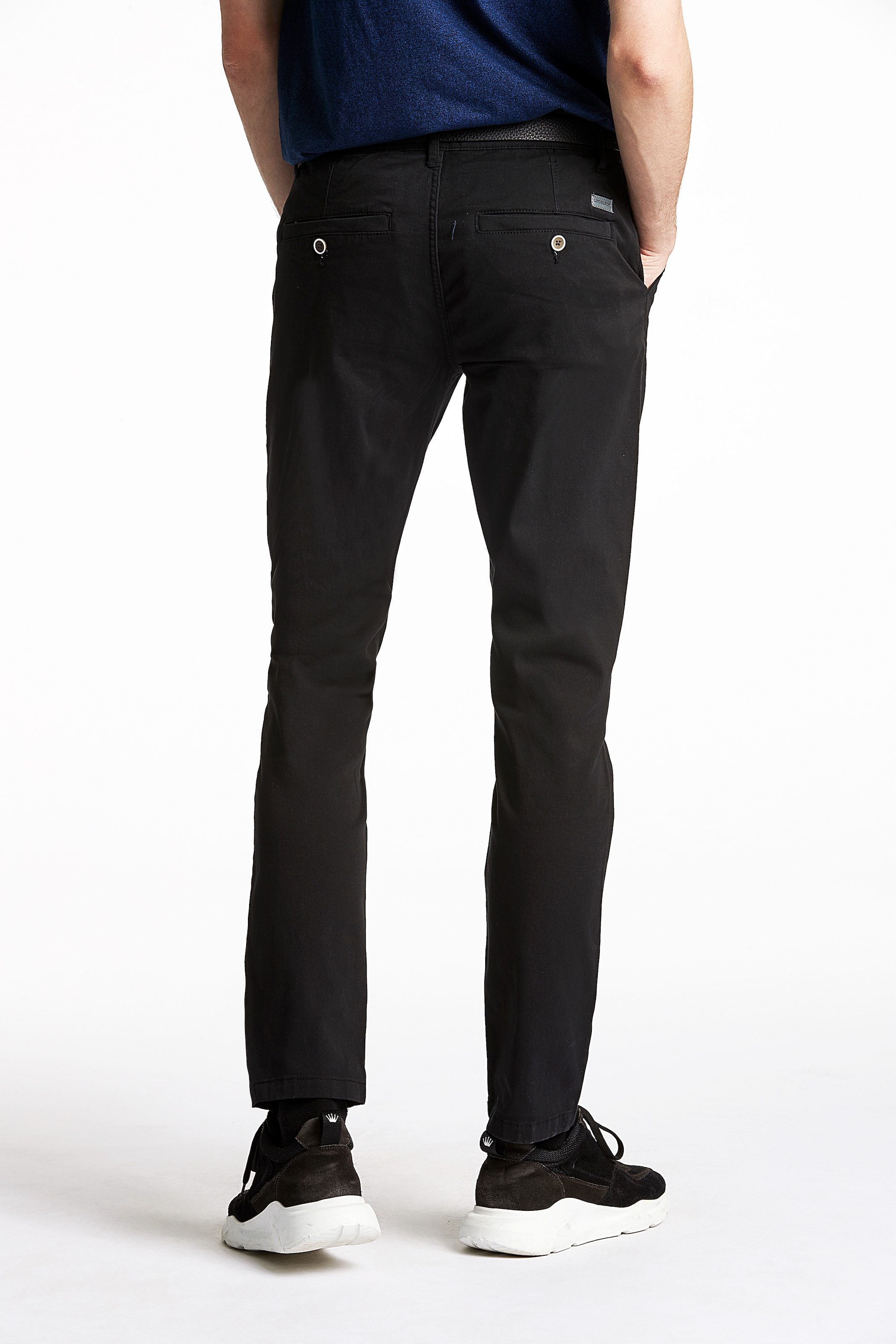 LINDBERGH Chinohose, (2 tlg.), mit Gürtel und Stretch
