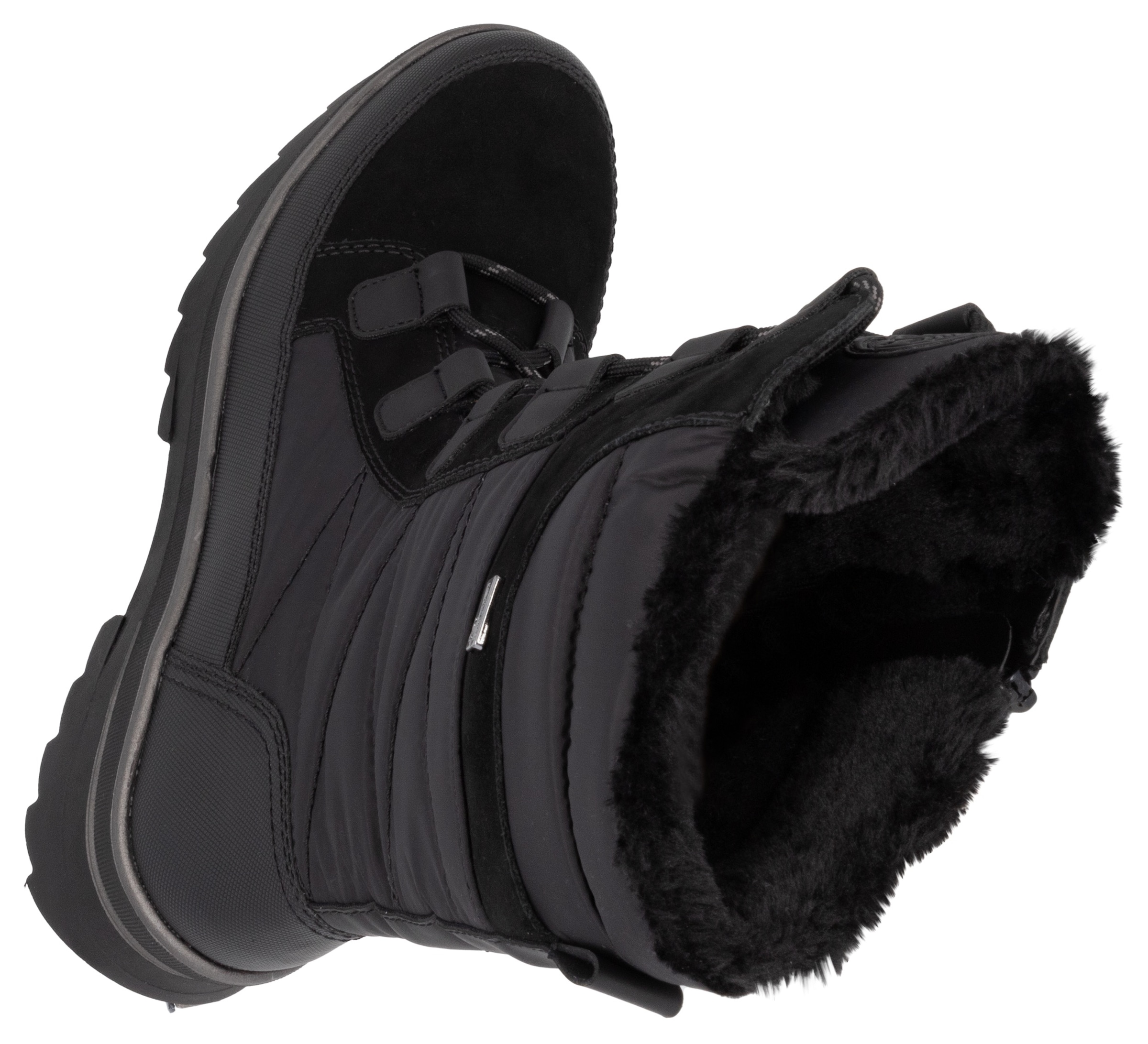 Remonte Winterstiefel, Keilabsatz, Schnürstiefel, Outdoorstiefel mit Innenreissverschluss