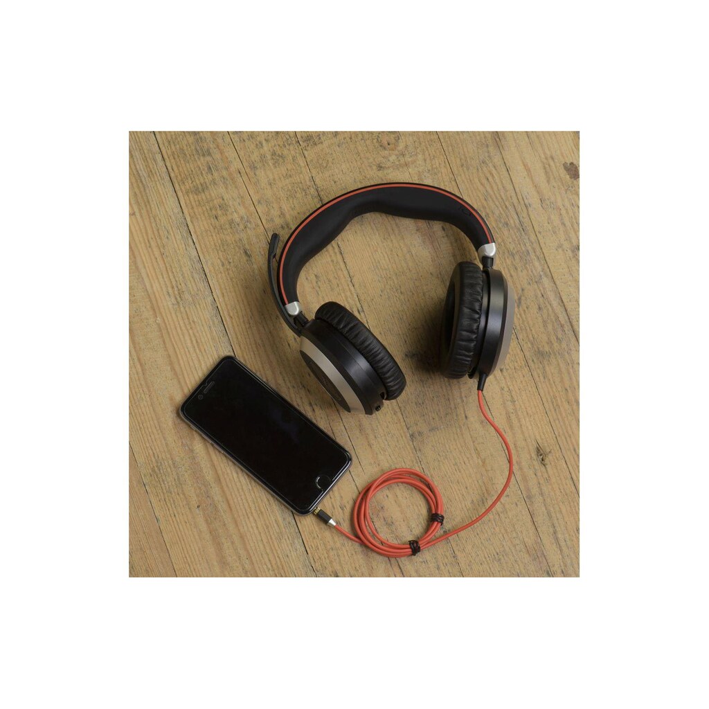 Jabra Headset »Evolve 80 UC Duo«, Active Noise Cancelling (ANC)