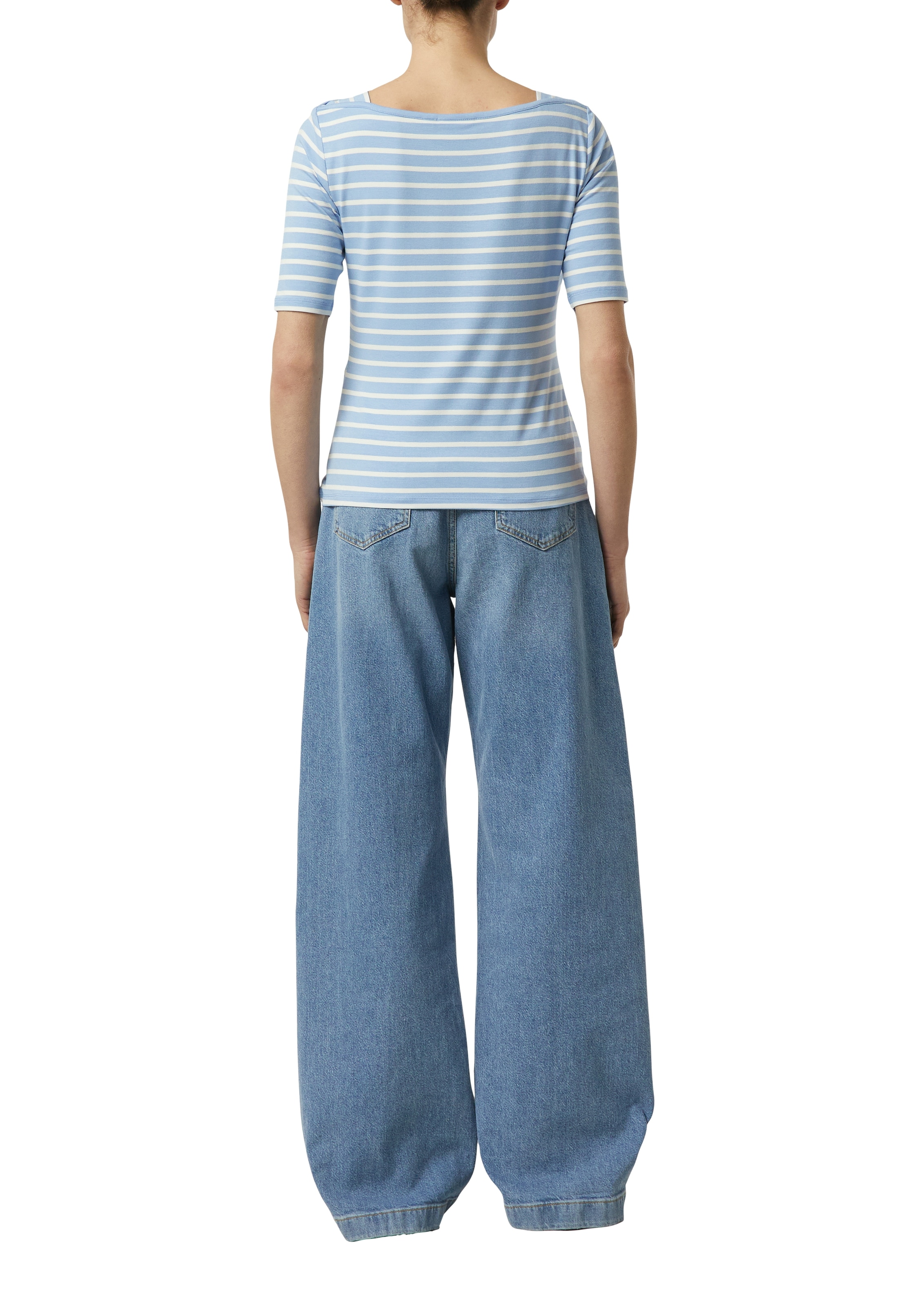 Comma T-shirt im Streifen-Look