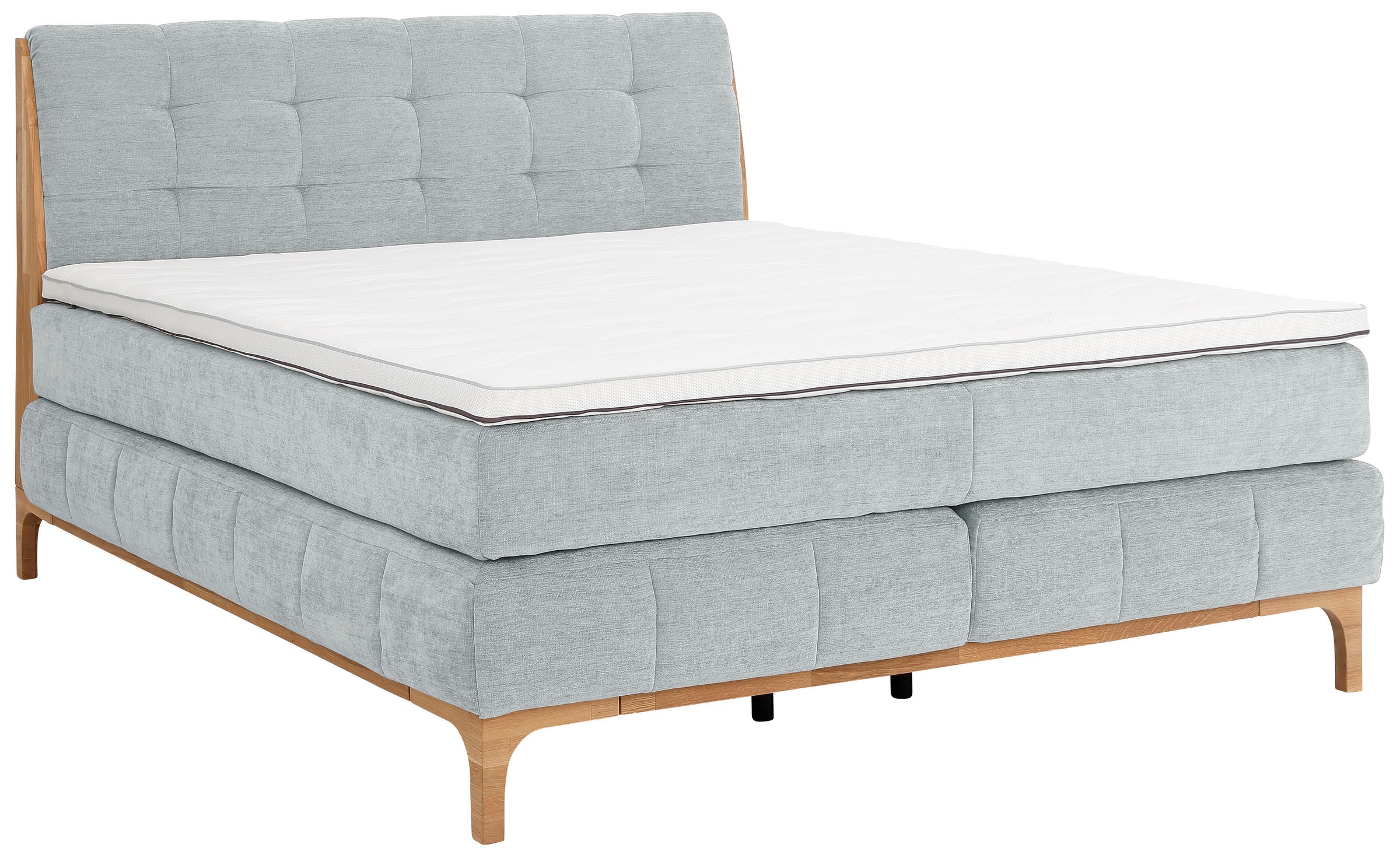 GOODproduct Boxspringbett »Jelle«, (5 St.), zertifizierte, recycelte Bezugsstoffe, verschiedene Ausführungen